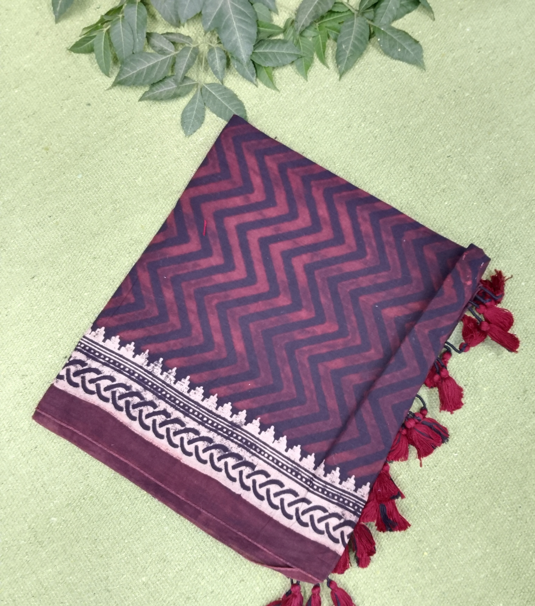 Ajakh Print Cotton Stole