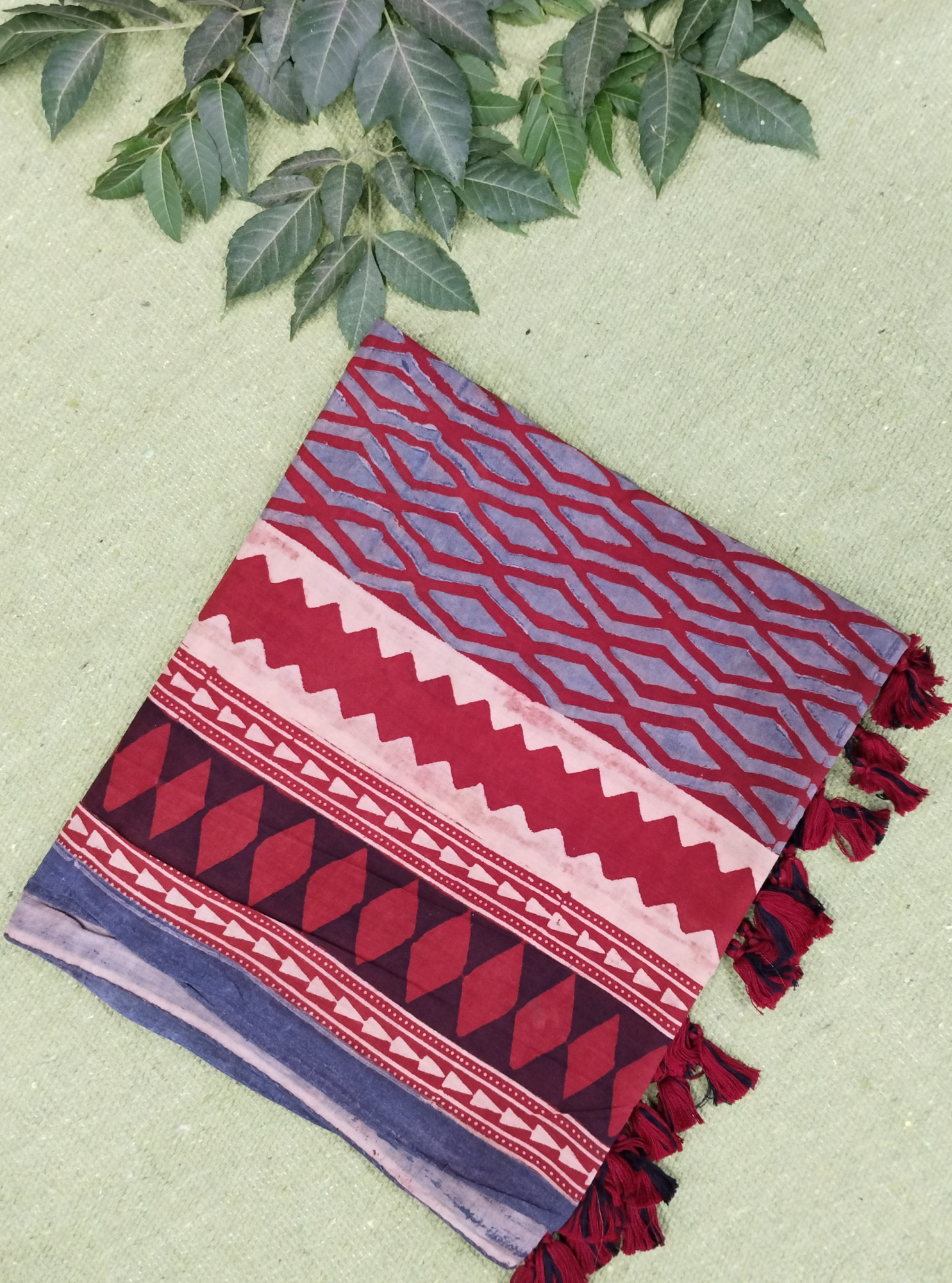 Ajakh Print Cotton Stole