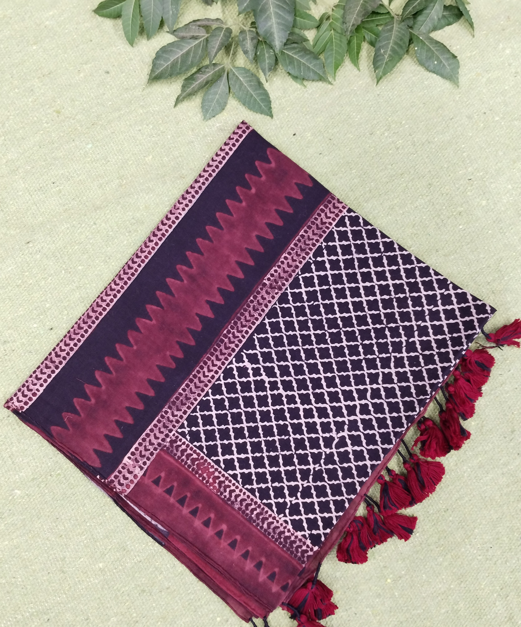 Ajakh Print Cotton Stole