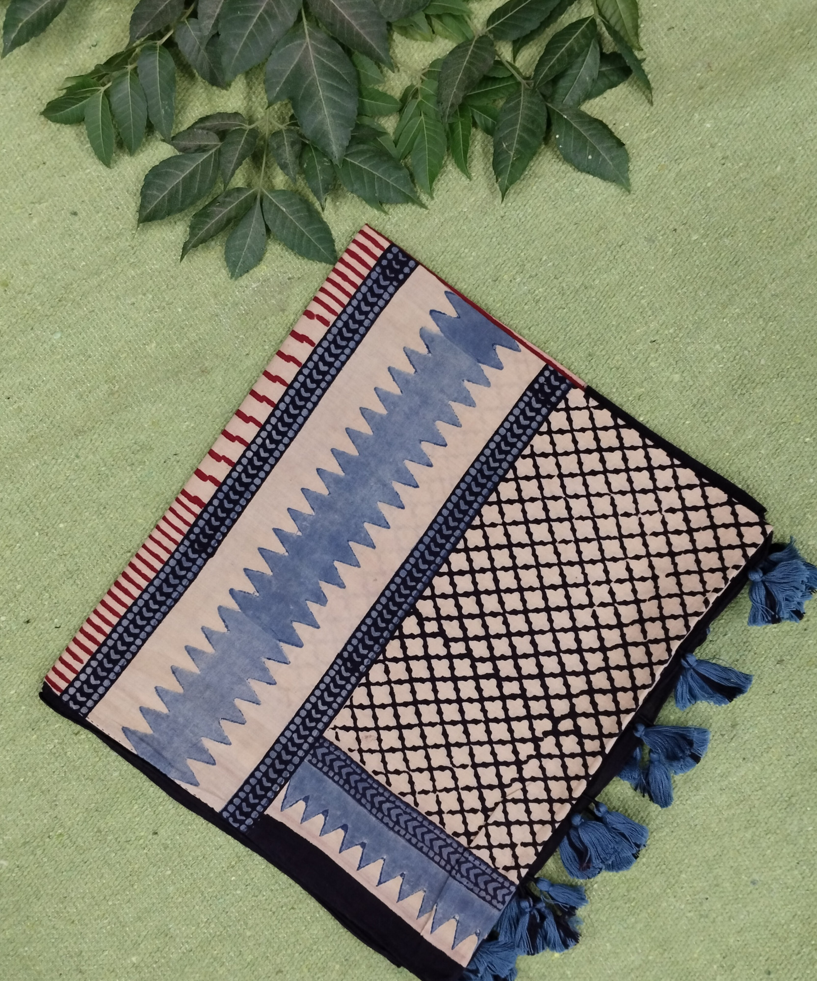 Ajakh Print Cotton Stole