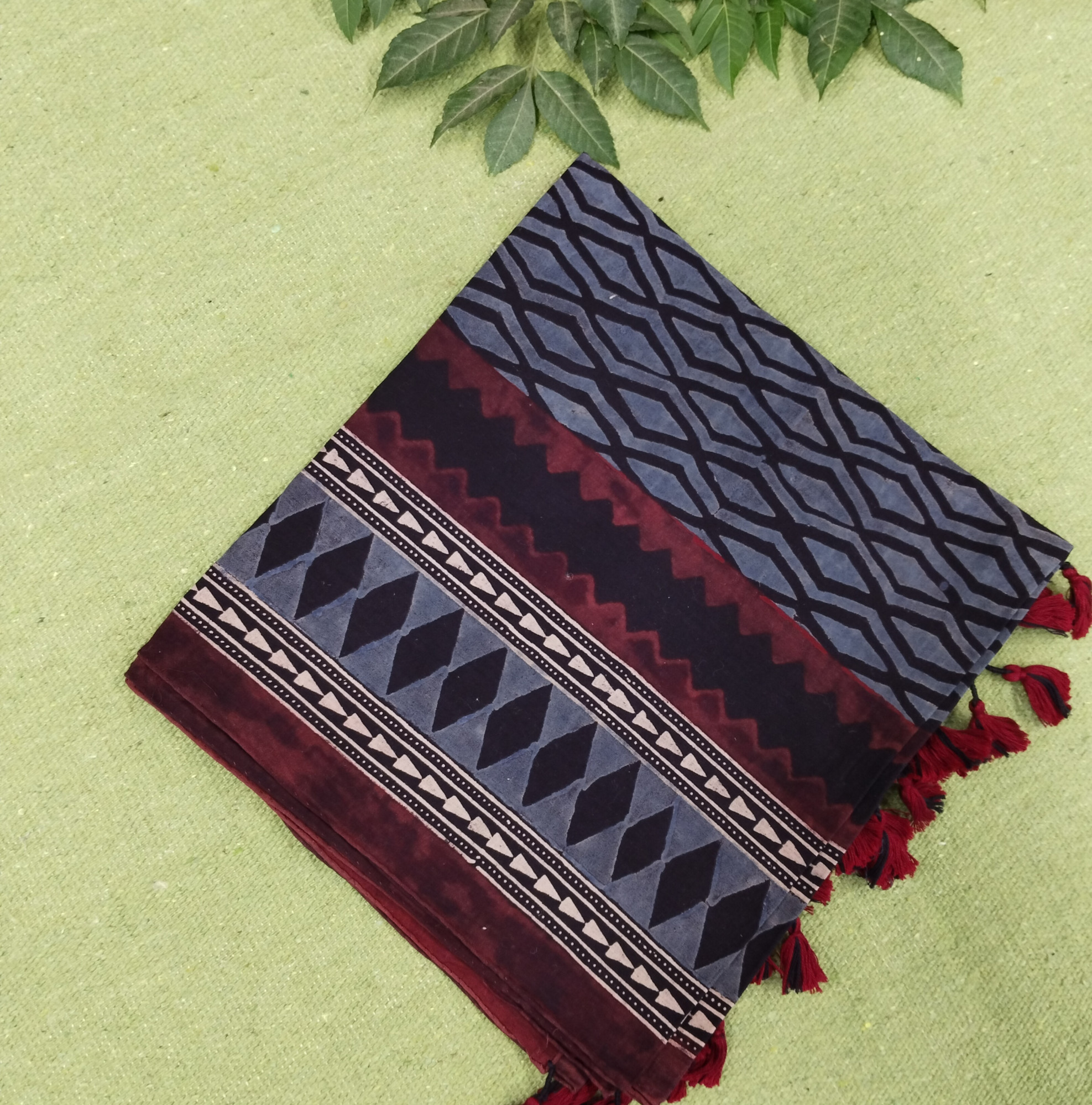 Ajakh Print Cotton Stole
