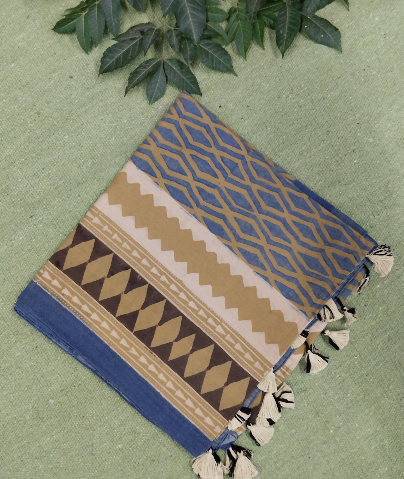 Ajakh Print Cotton Stole