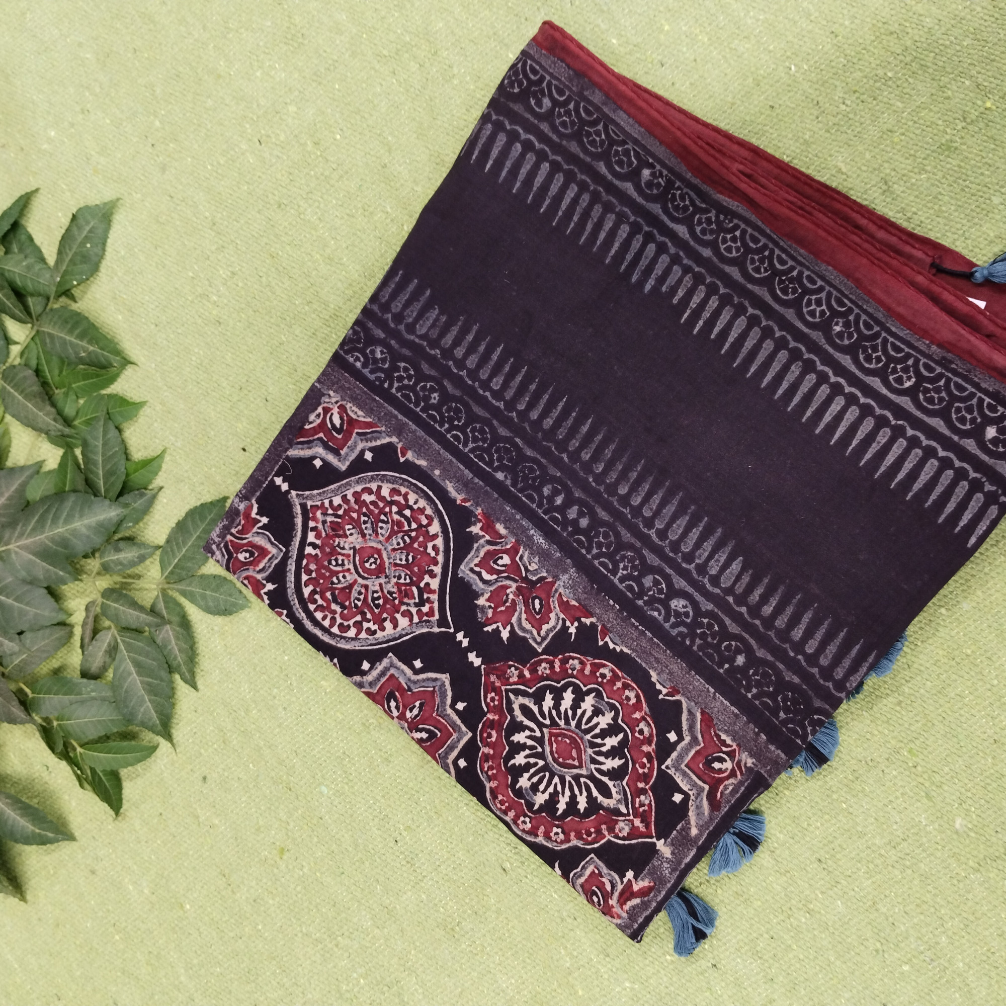 Ajakh Print Cotton Stole