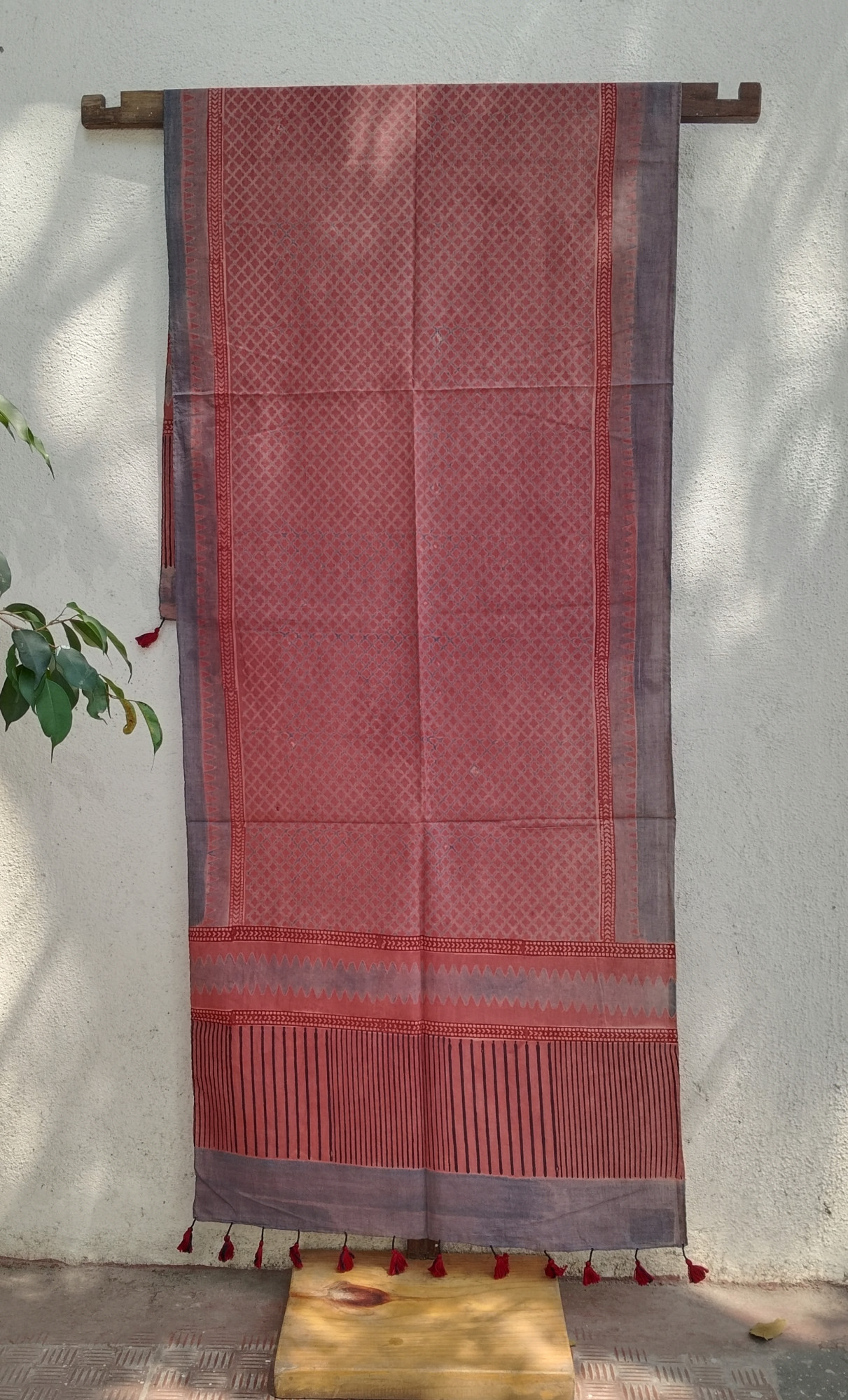 Ajakh Print Cotton Stole