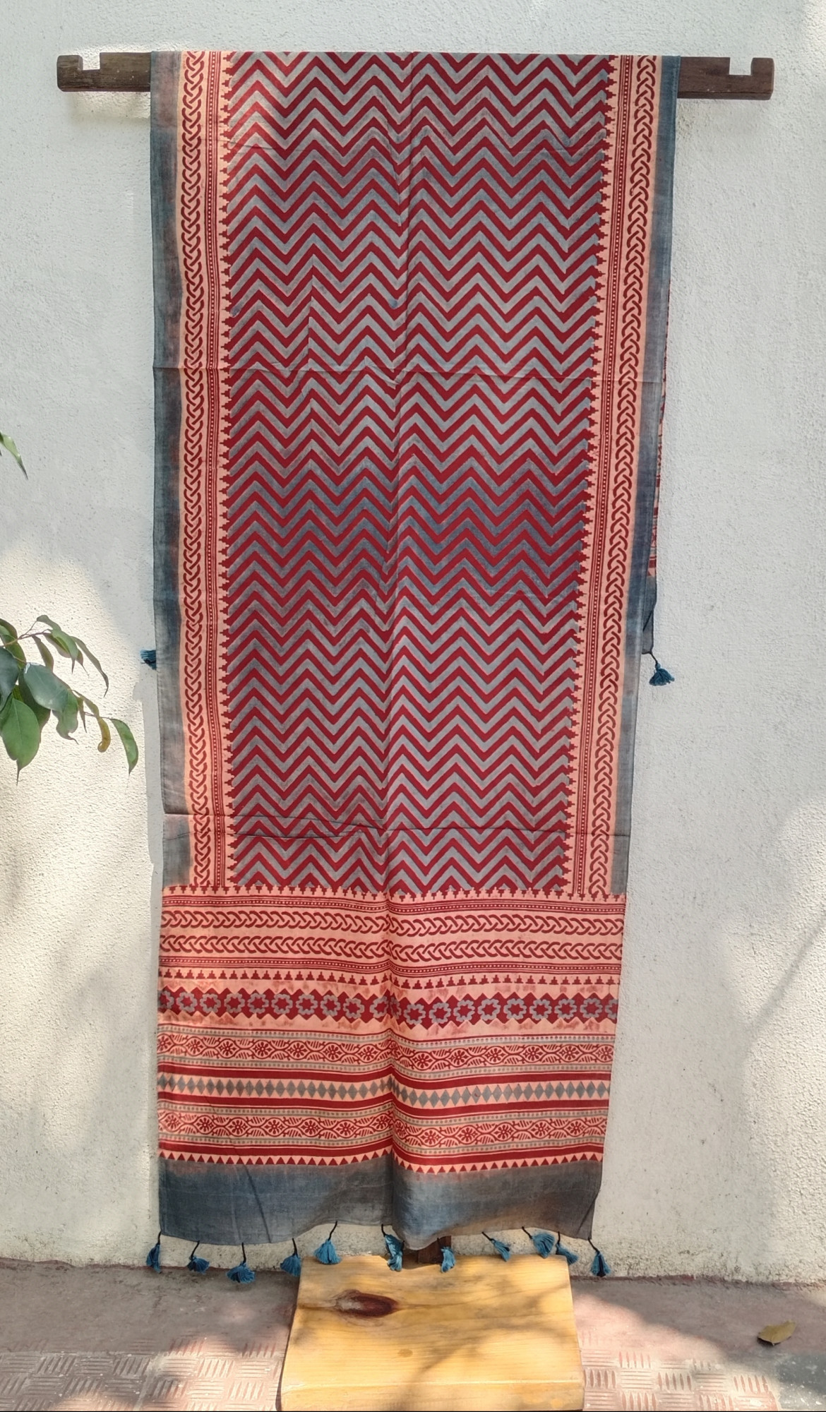 Ajakh Print Cotton Stole