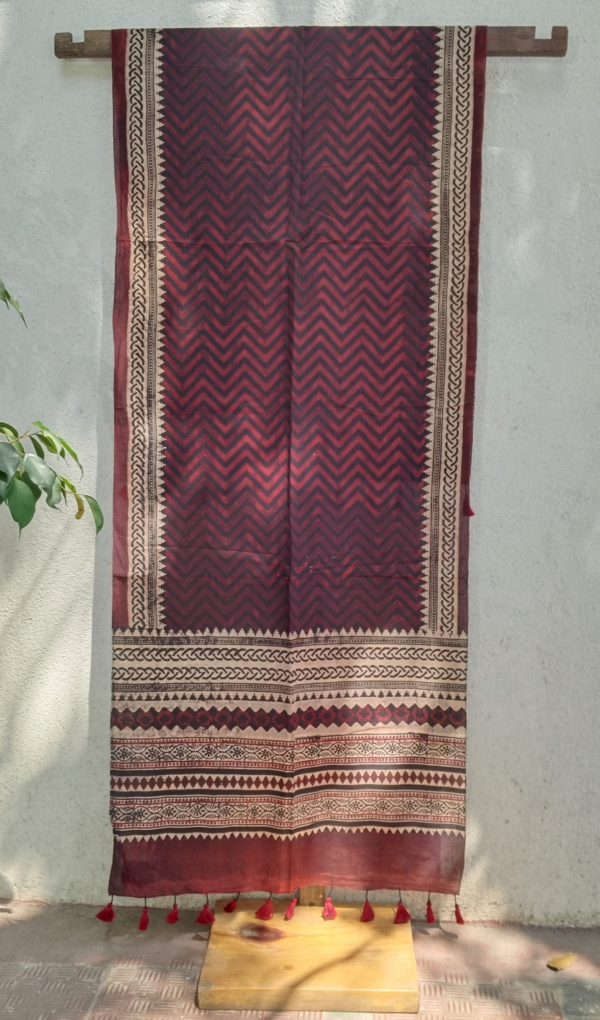 Ajakh Print Cotton Stole