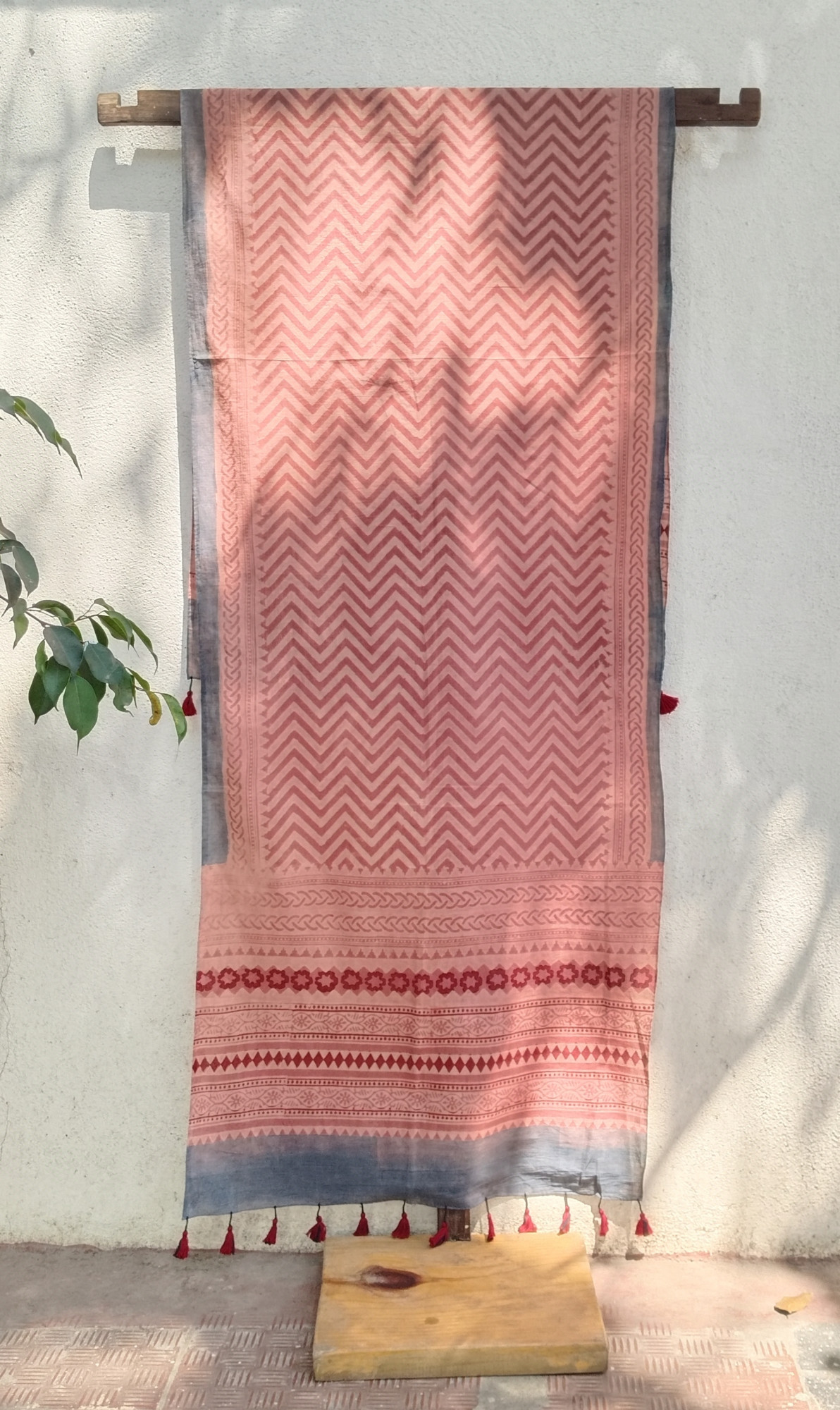 Ajakh Print Cotton Stole