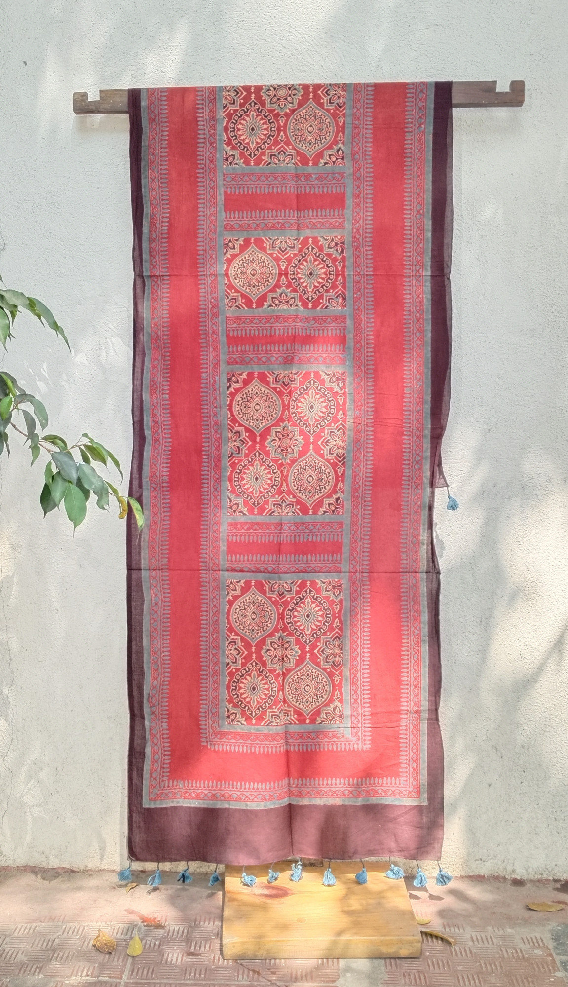 Ajakh Print Cotton Stole