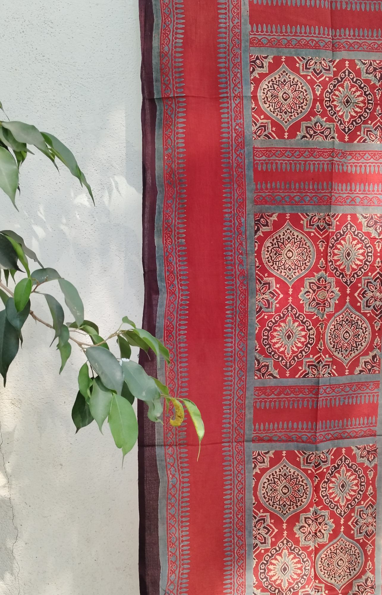 Ajakh Print Cotton Stole
