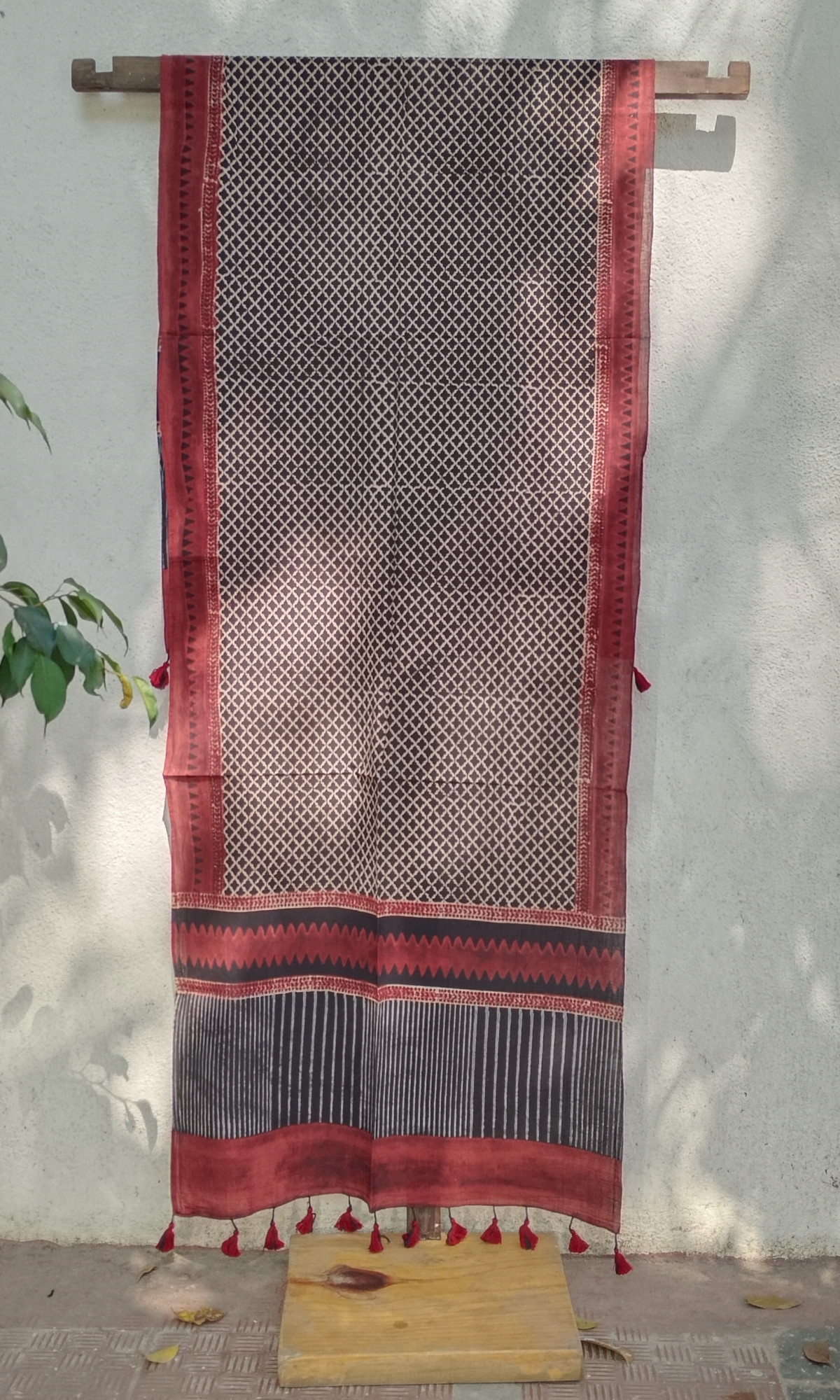 Ajakh Print Cotton Stole