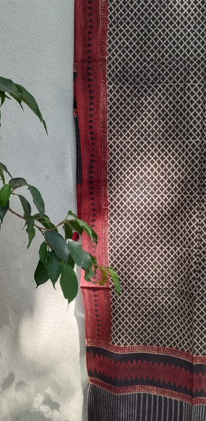 Ajakh Print Cotton  Stole