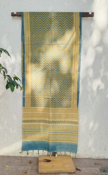 Ajakh Print Cotton  Stole