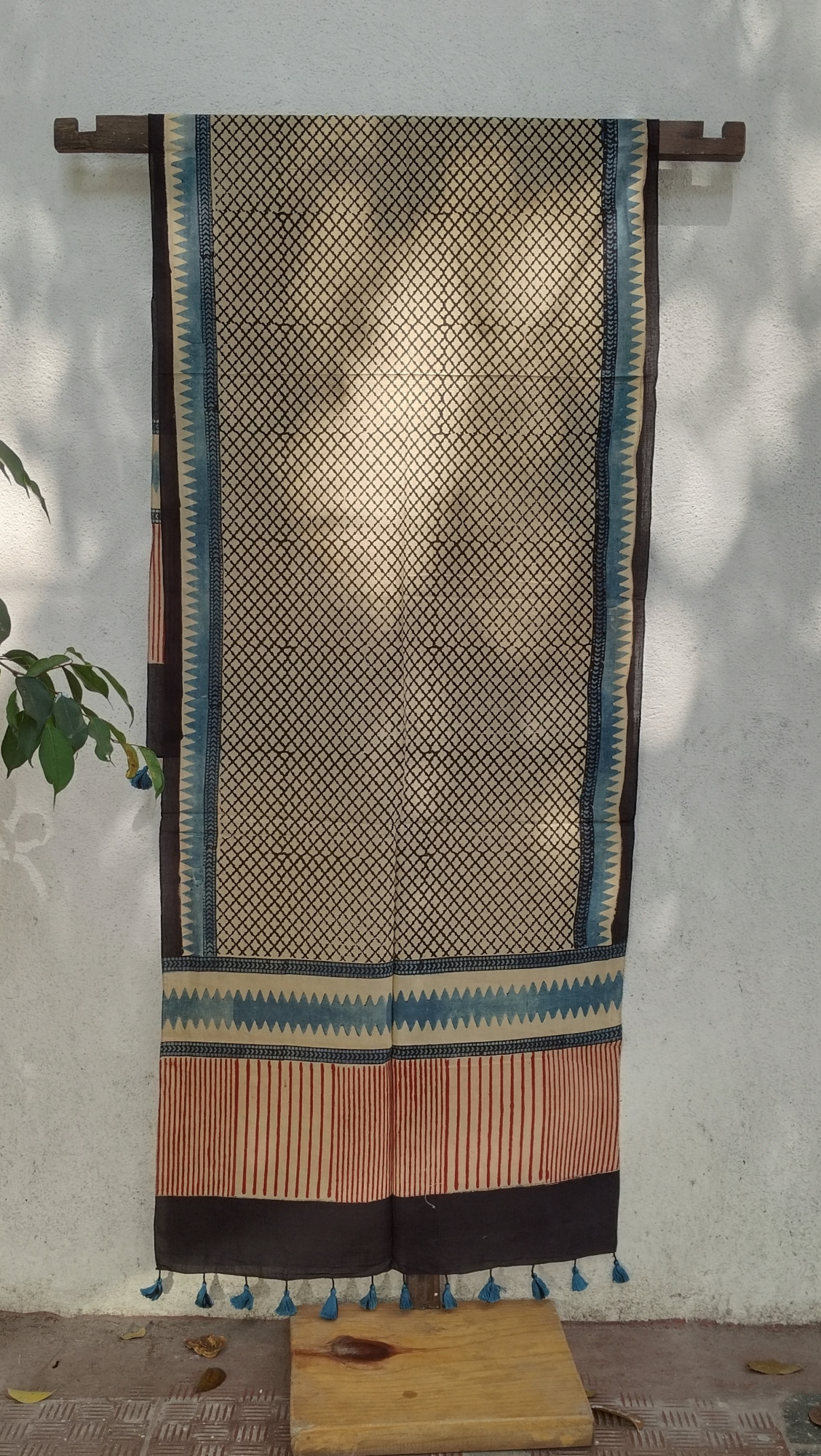 Ajakh Print Cotton Stole