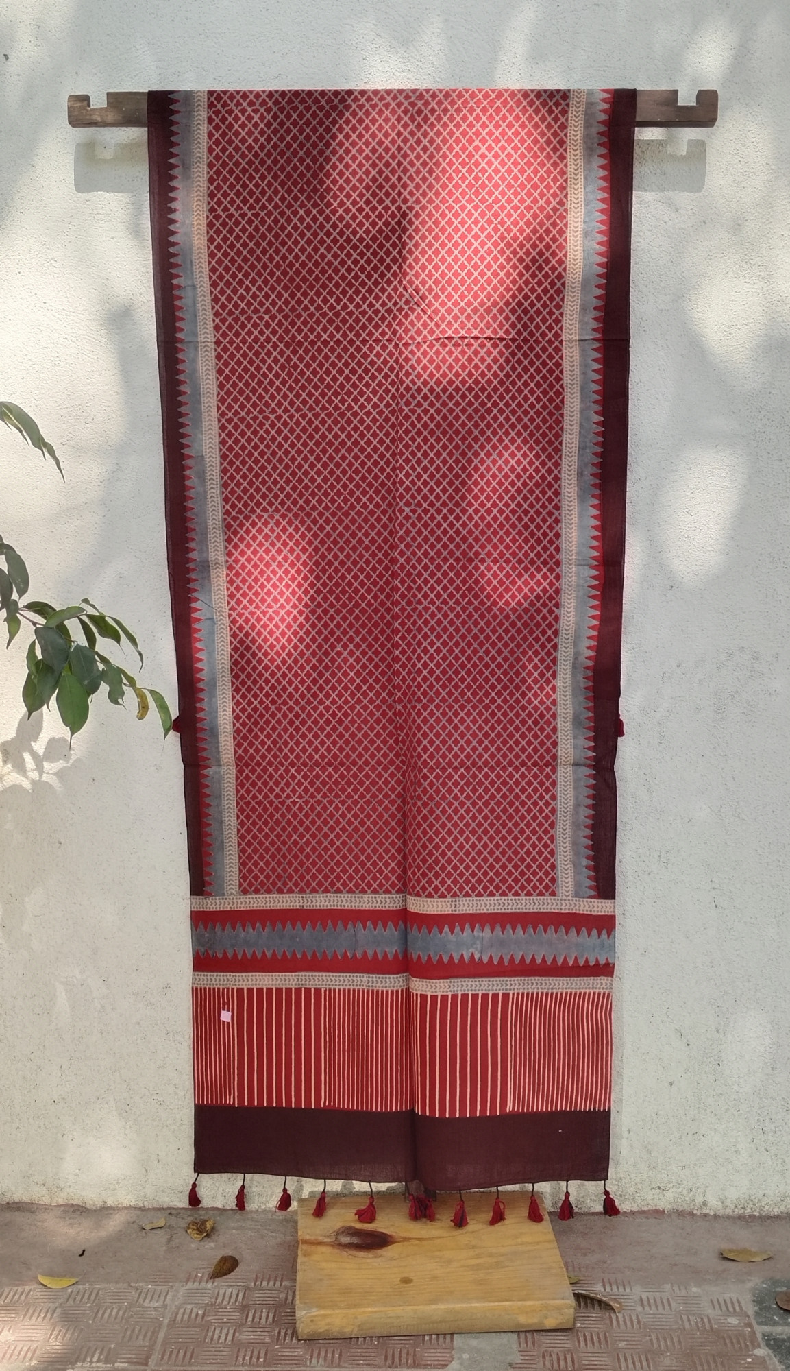Ajakh Print Cotton  Stole