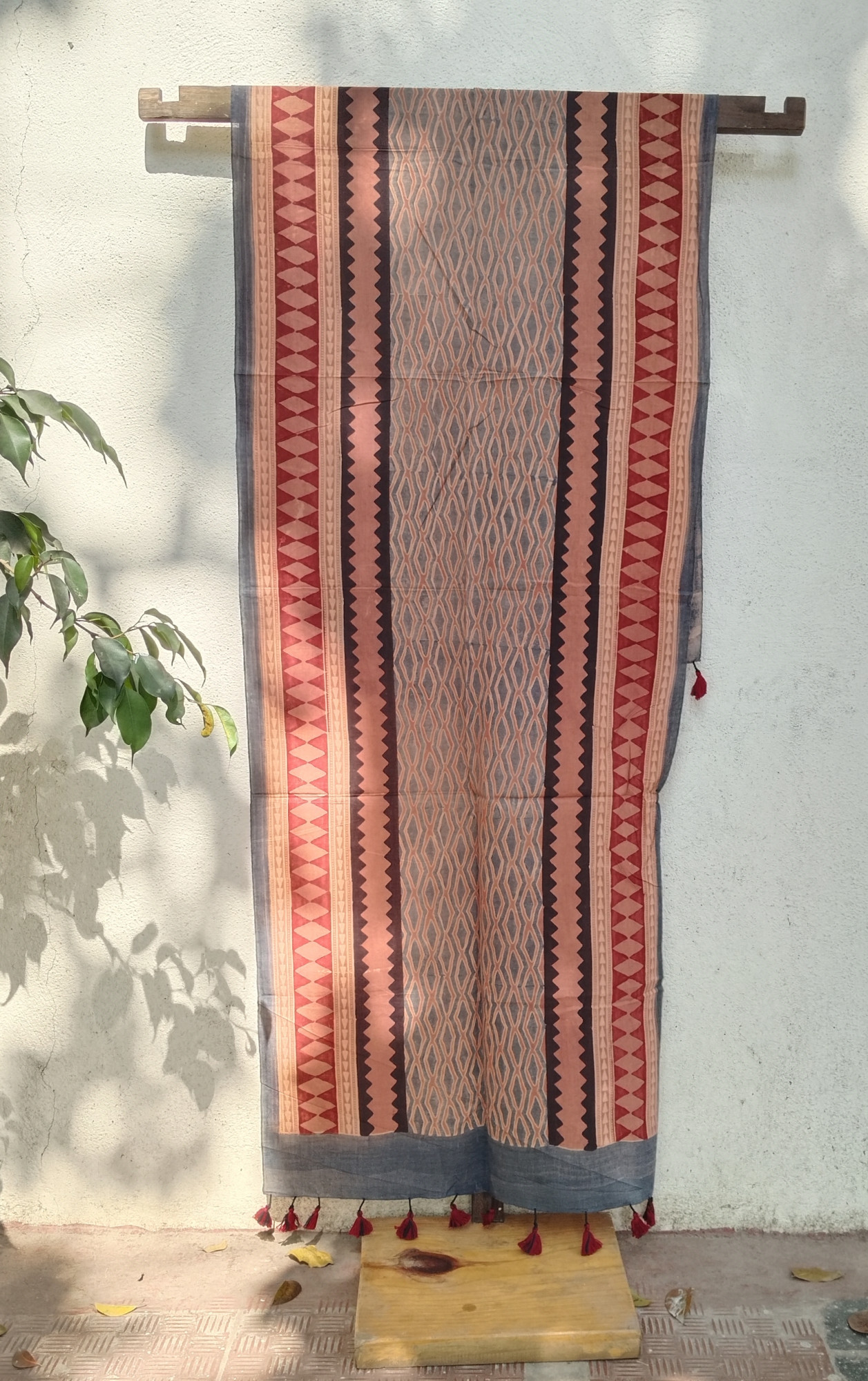 Ajakh Print Cotton Stole
