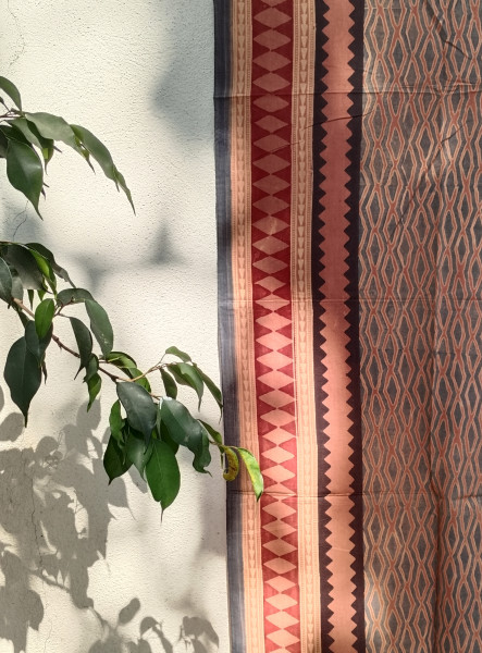 Ajakh Print Cotton  Stole