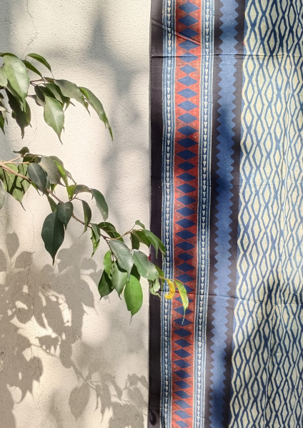 Ajakh Print Cotton  Stole