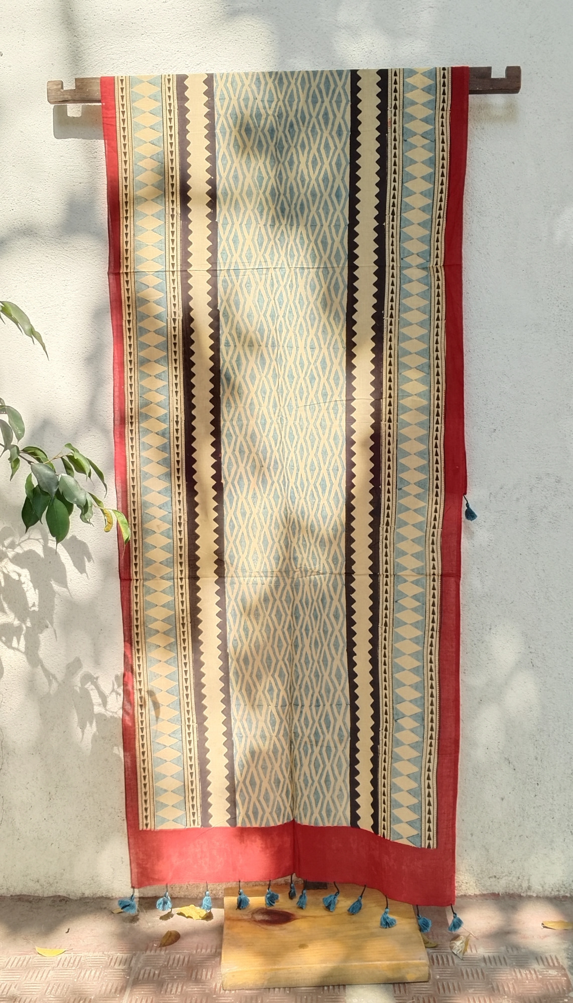 Ajakh Print Cotton Stole