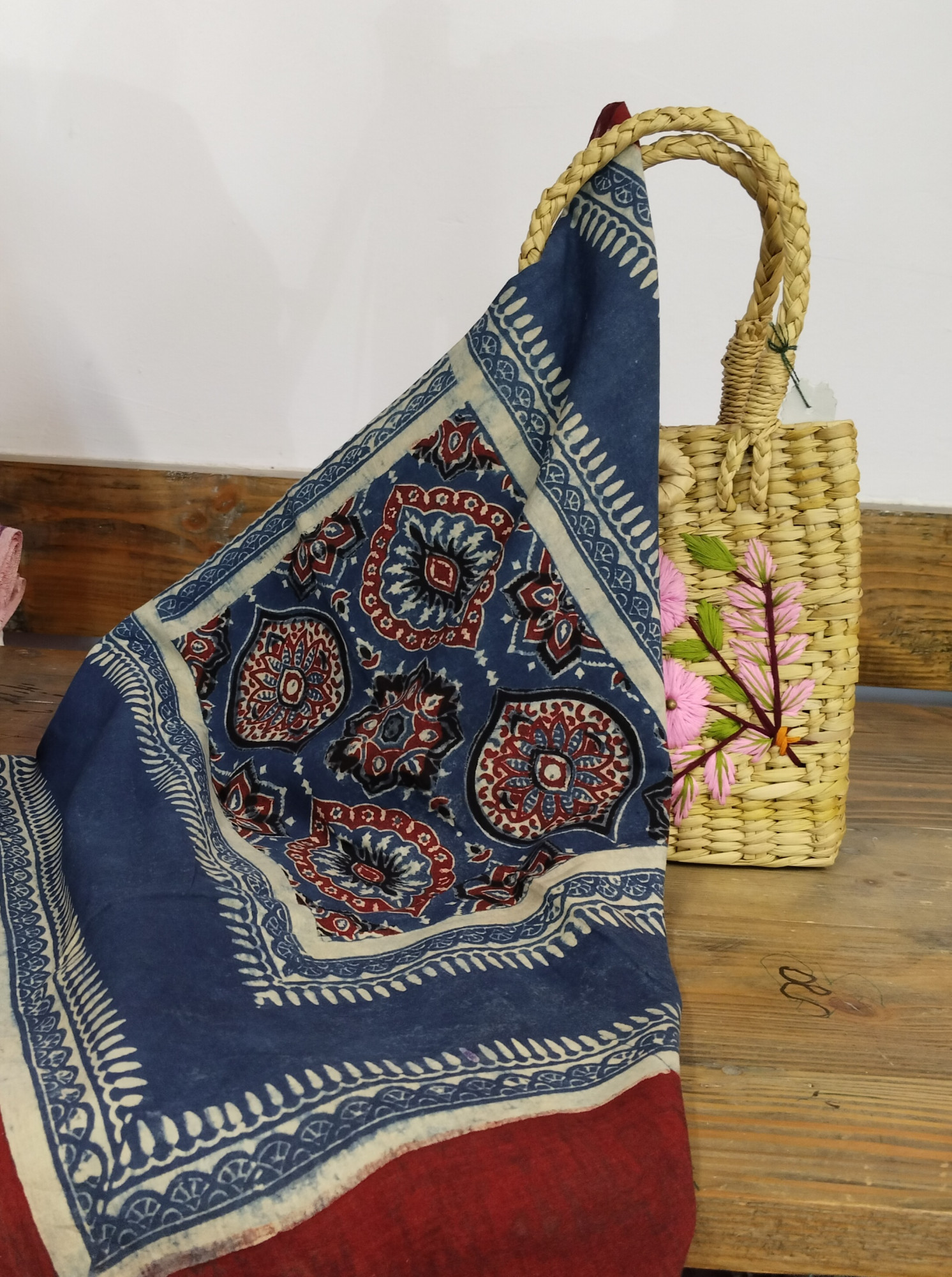 Ajakh Print Cotton Stole