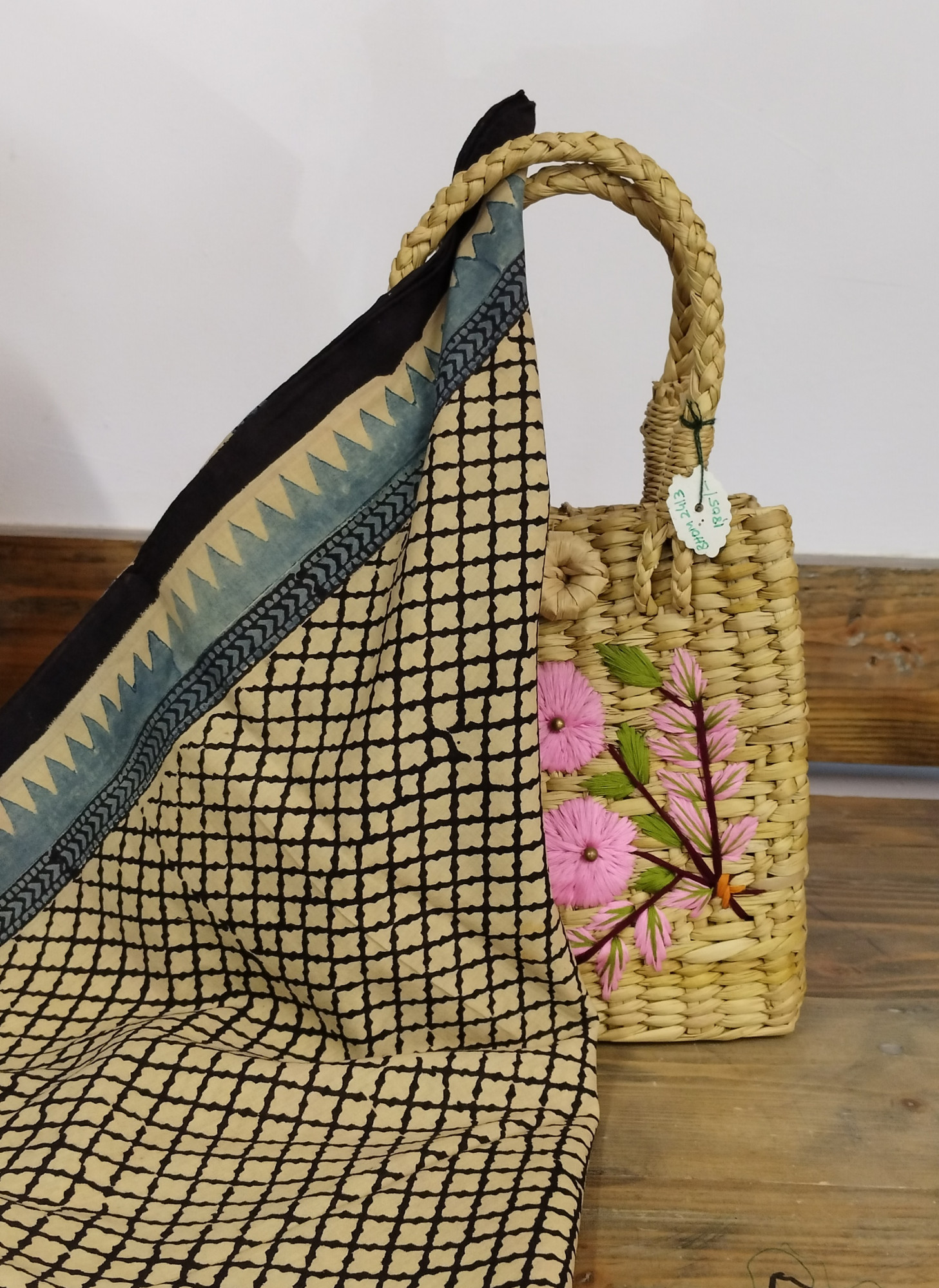 Ajakh Print Cotton Stole