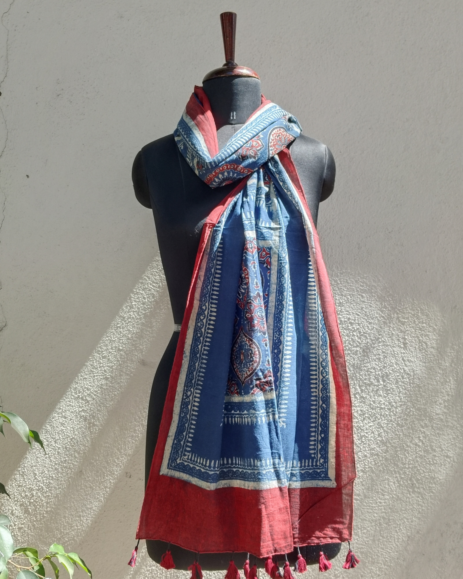 Ajakh Print Cotton Stole