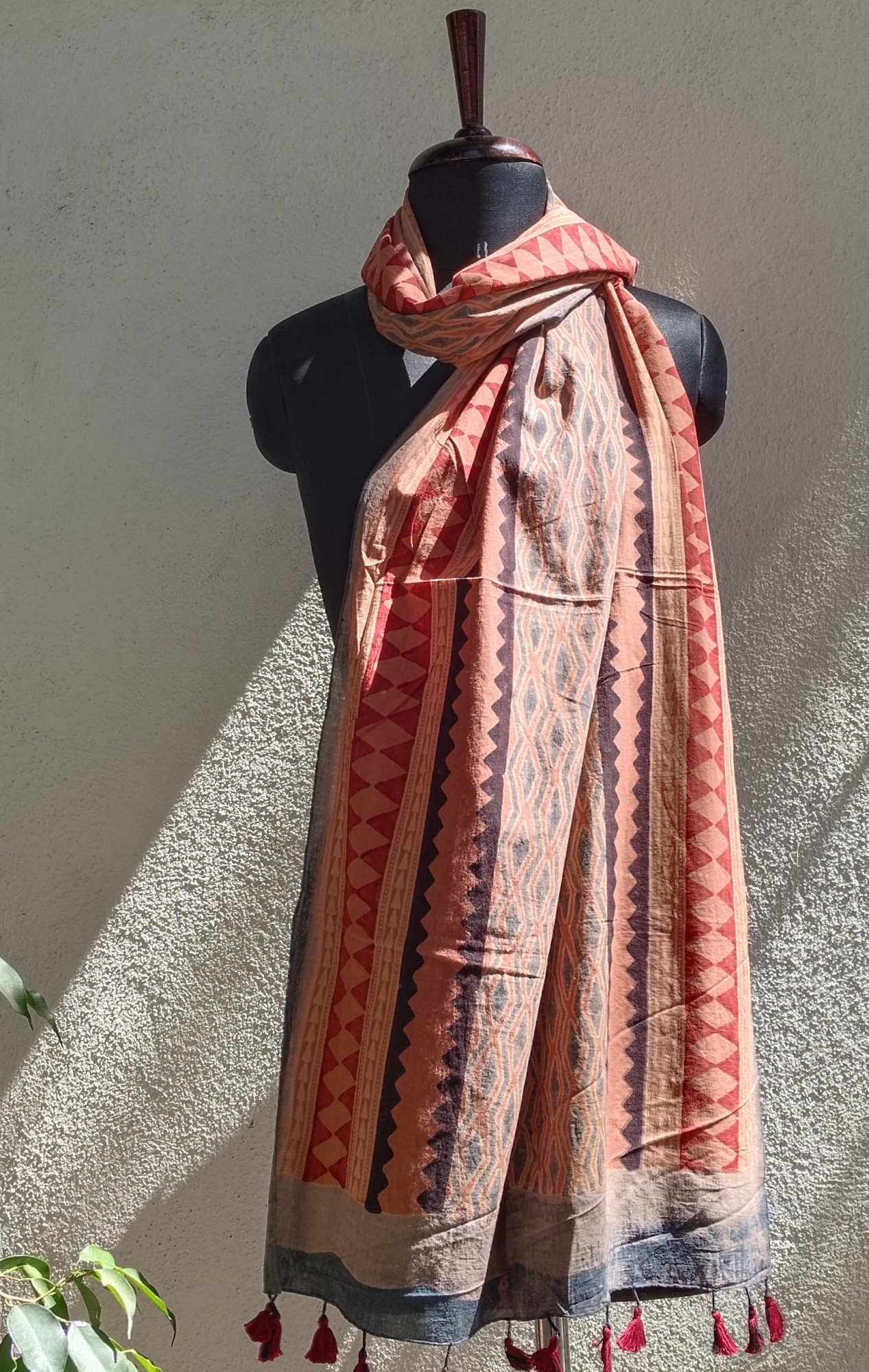 Ajakh Print Cotton Stole