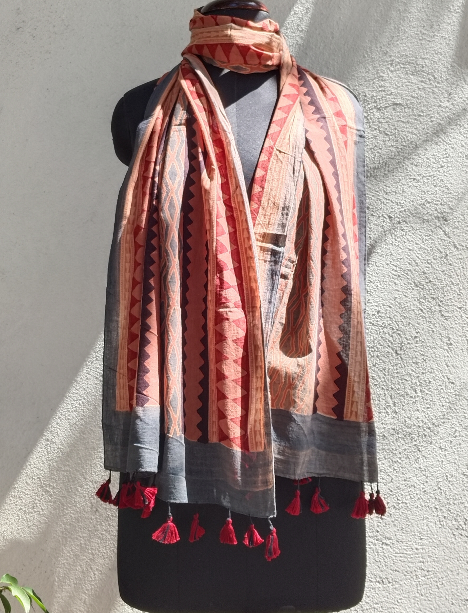 Ajakh Print Cotton Stole