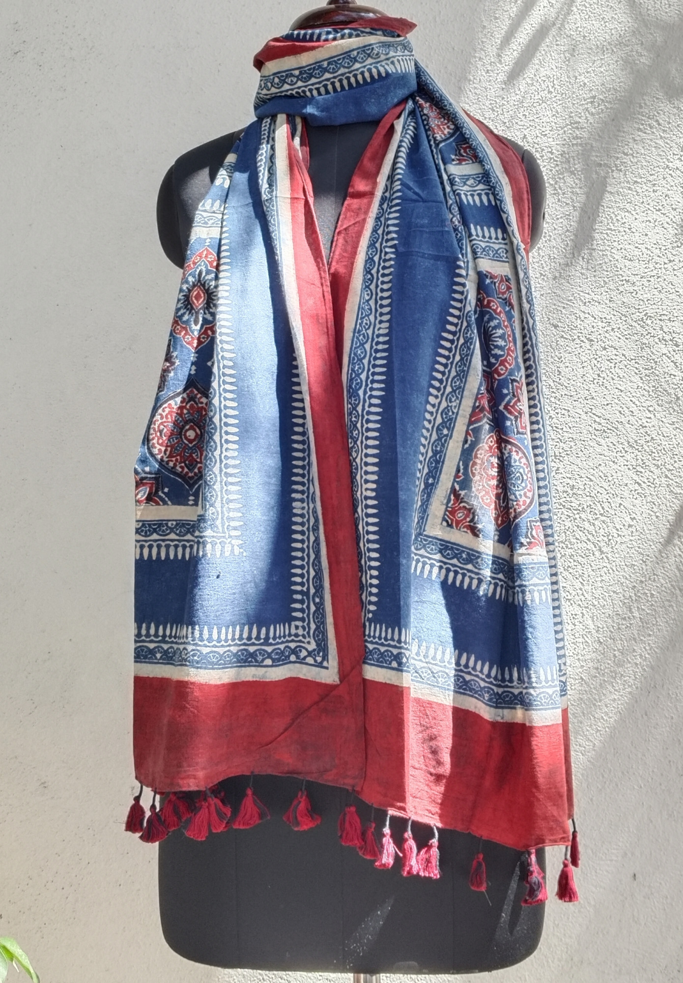 Ajakh Print Cotton Stole