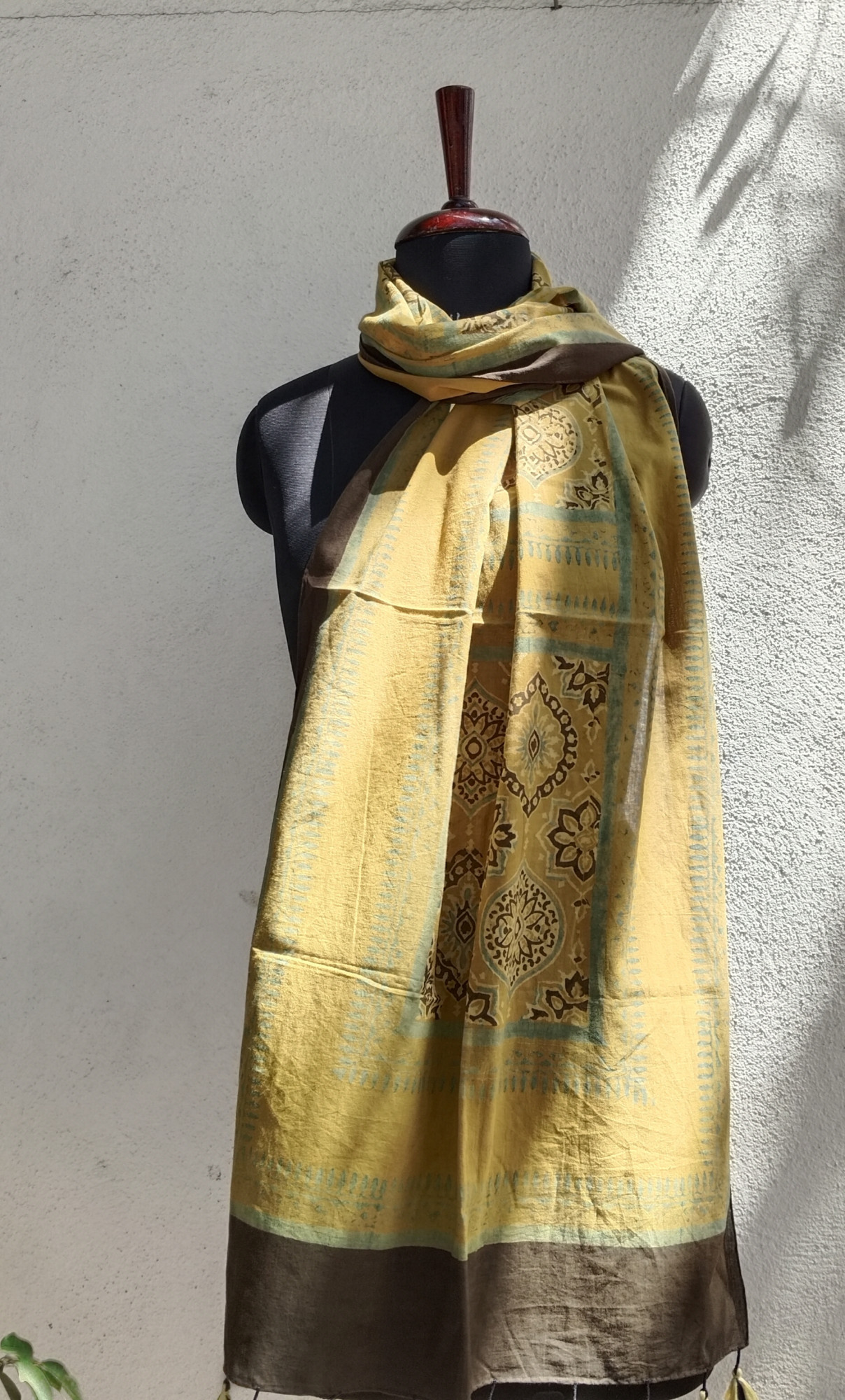 Ajakh Print Cotton Stole