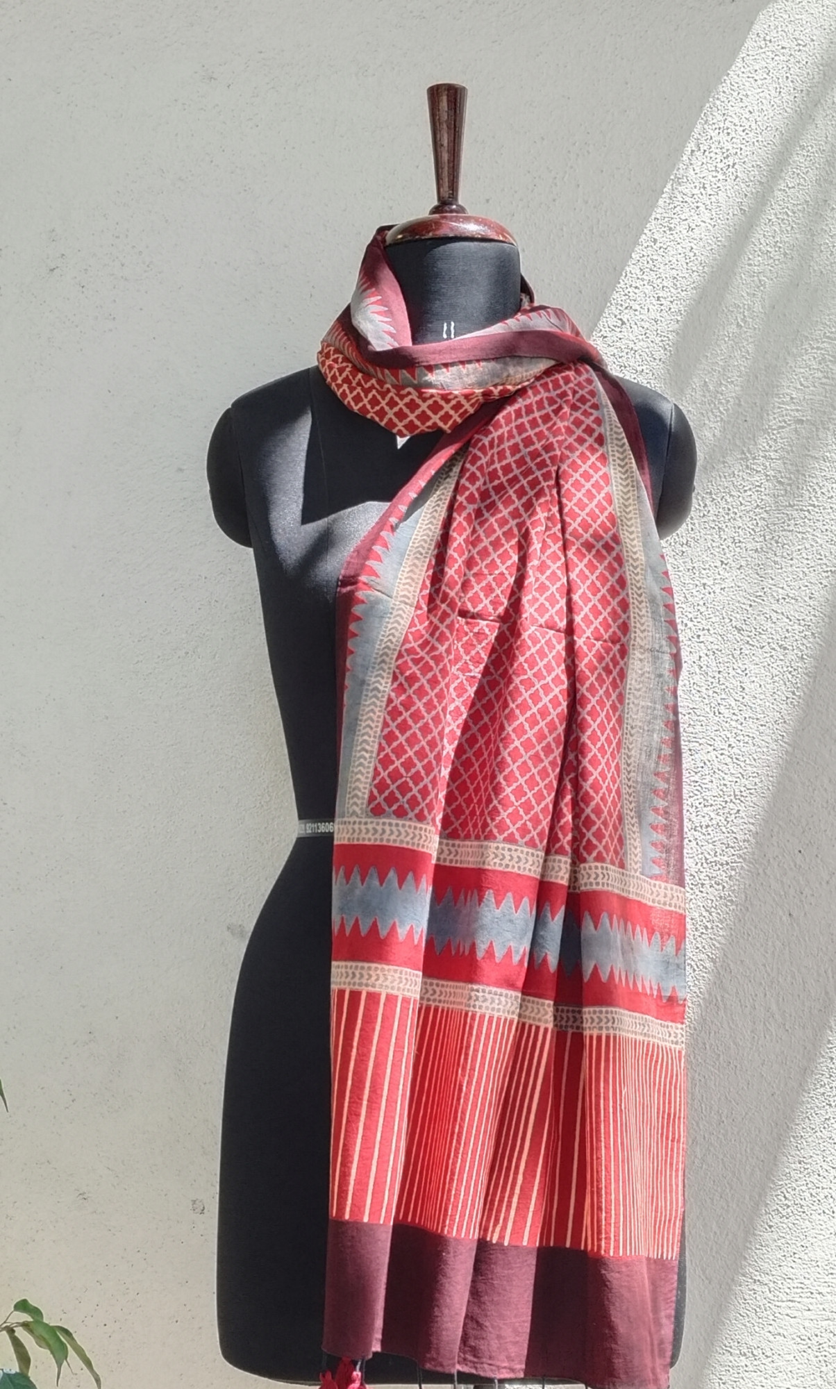 Ajakh Print Cotton  Stole