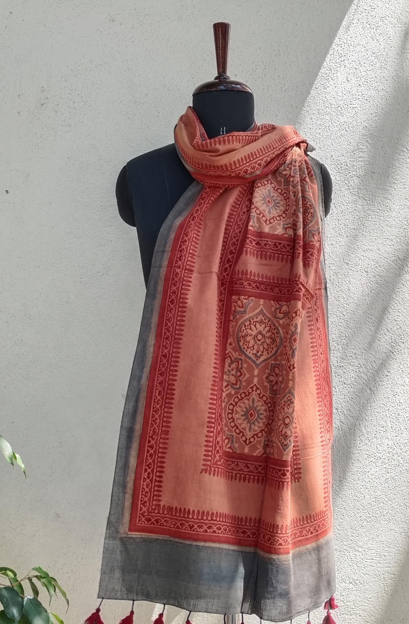 Ajakh Print Cotton Stole