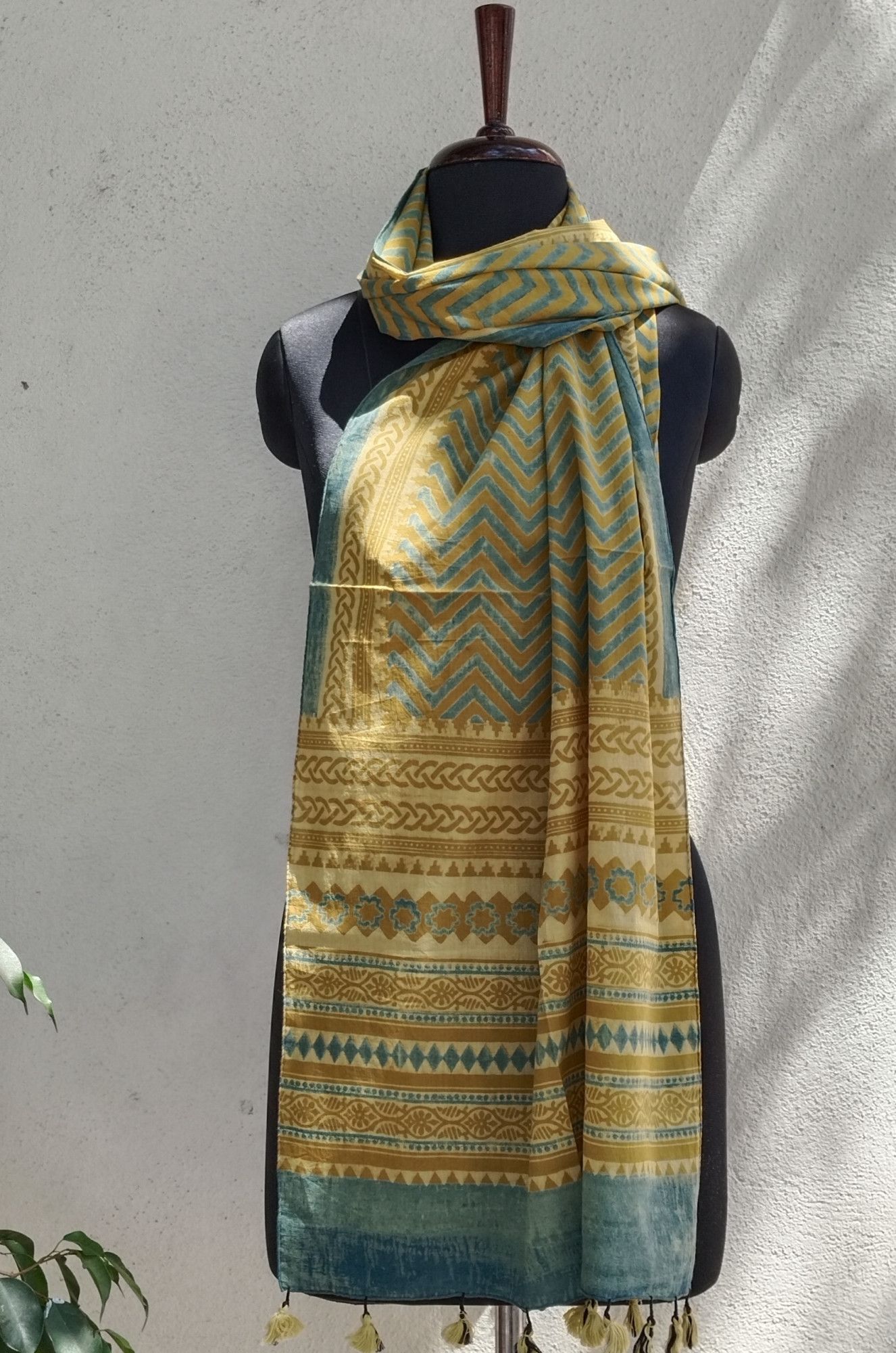 Ajakh Print Cotton Stole