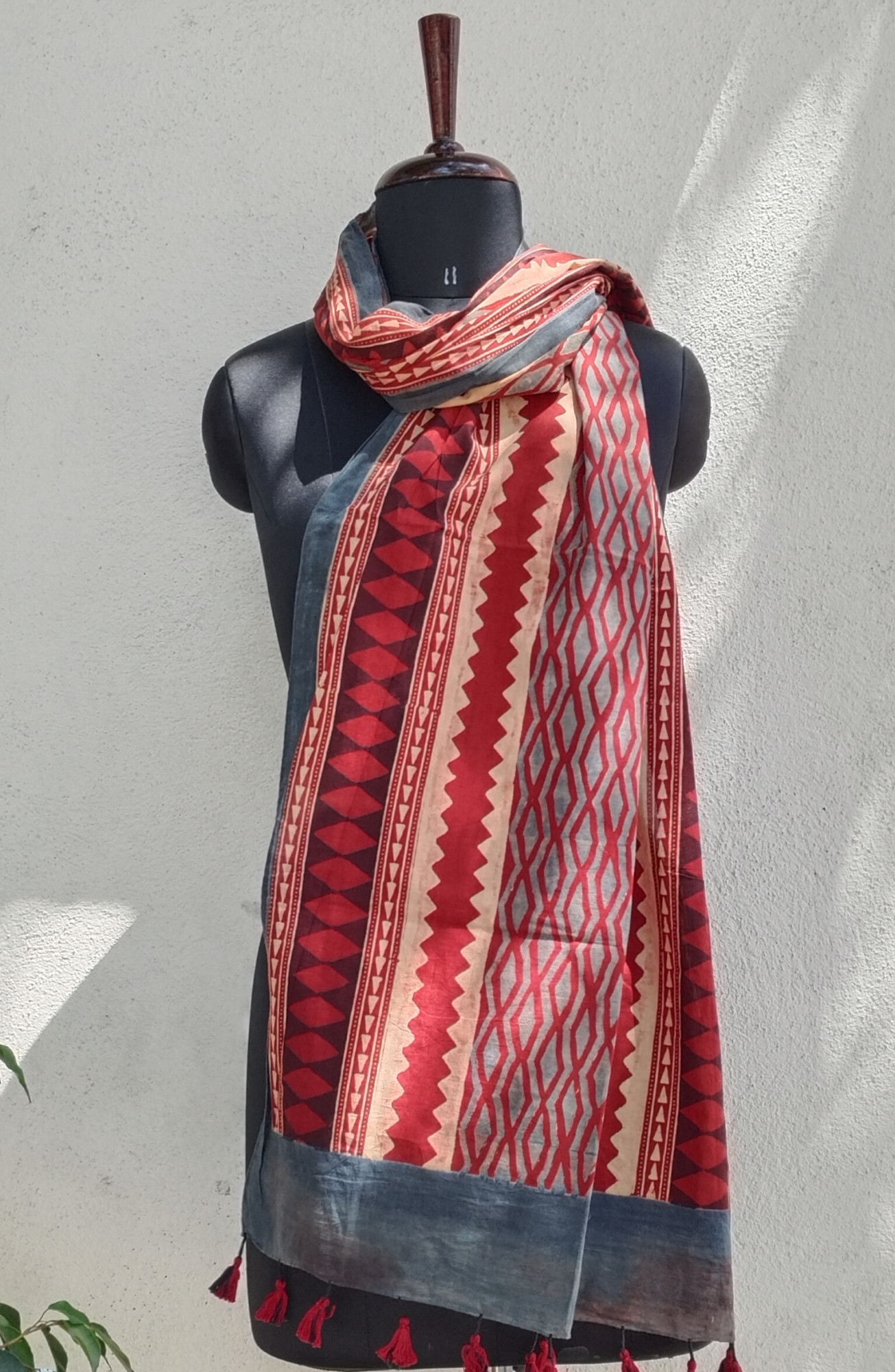 Ajakh Print Cotton  Stole