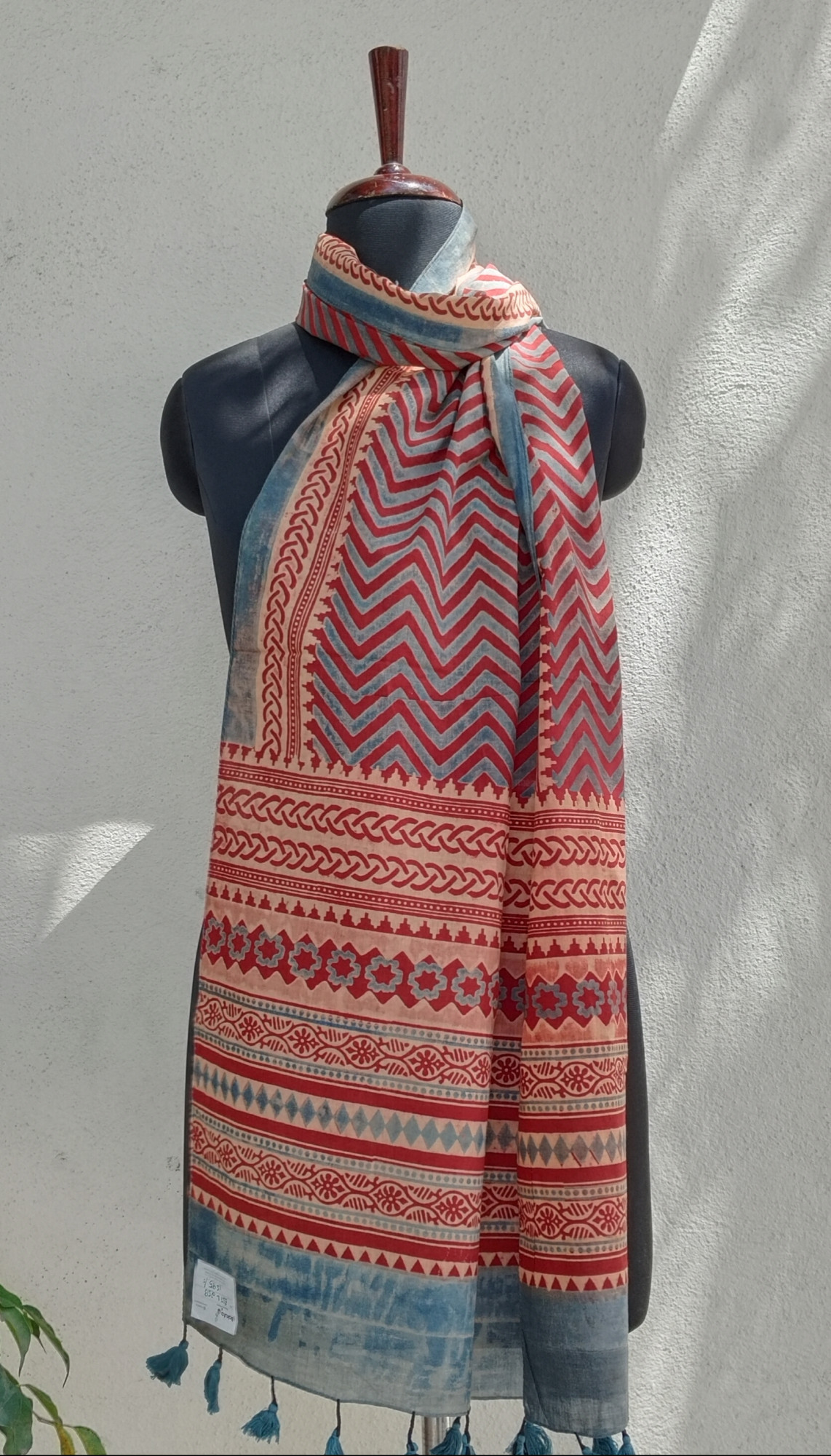Ajakh Print Cotton Stole