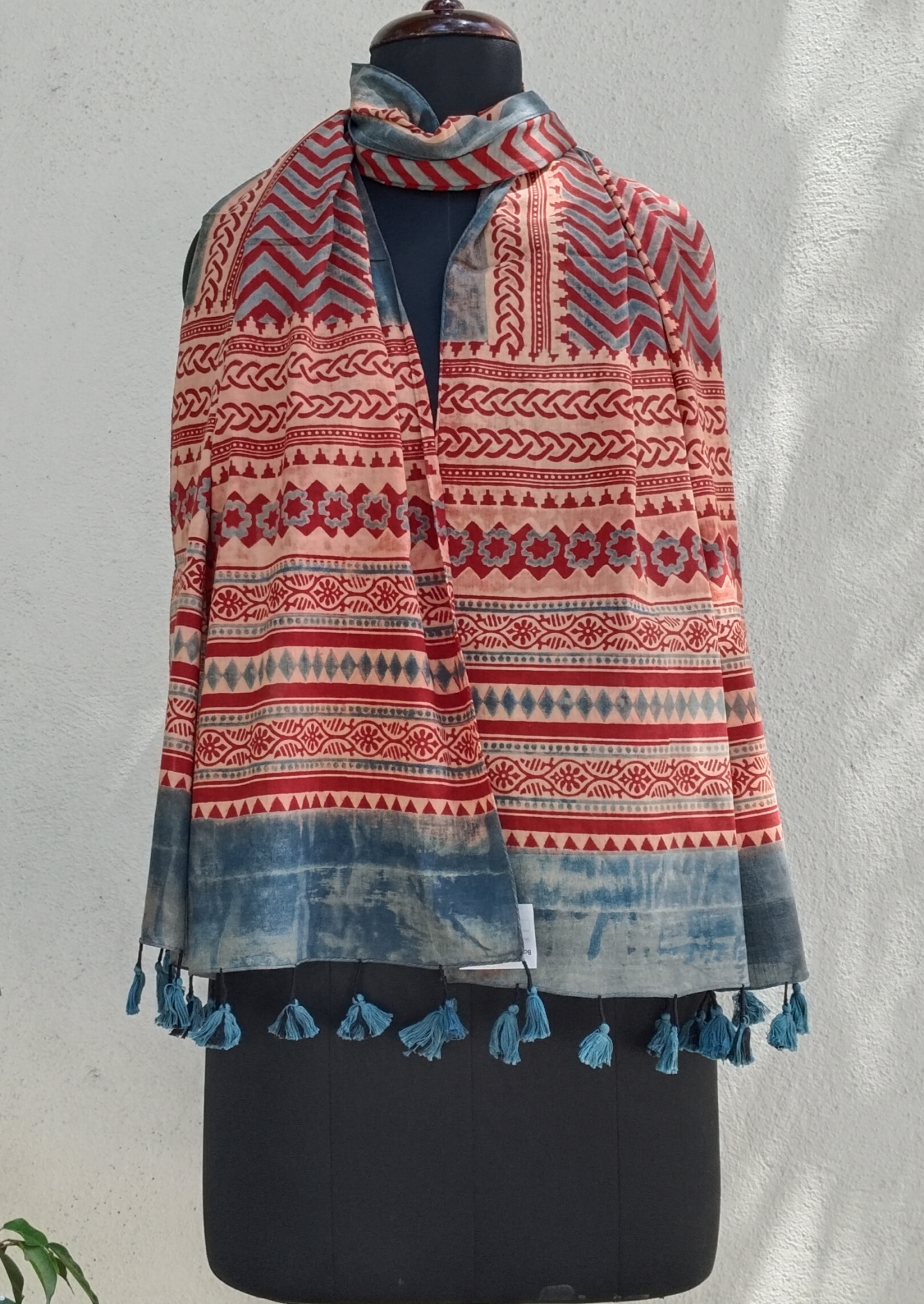 Ajakh Print Cotton Stole