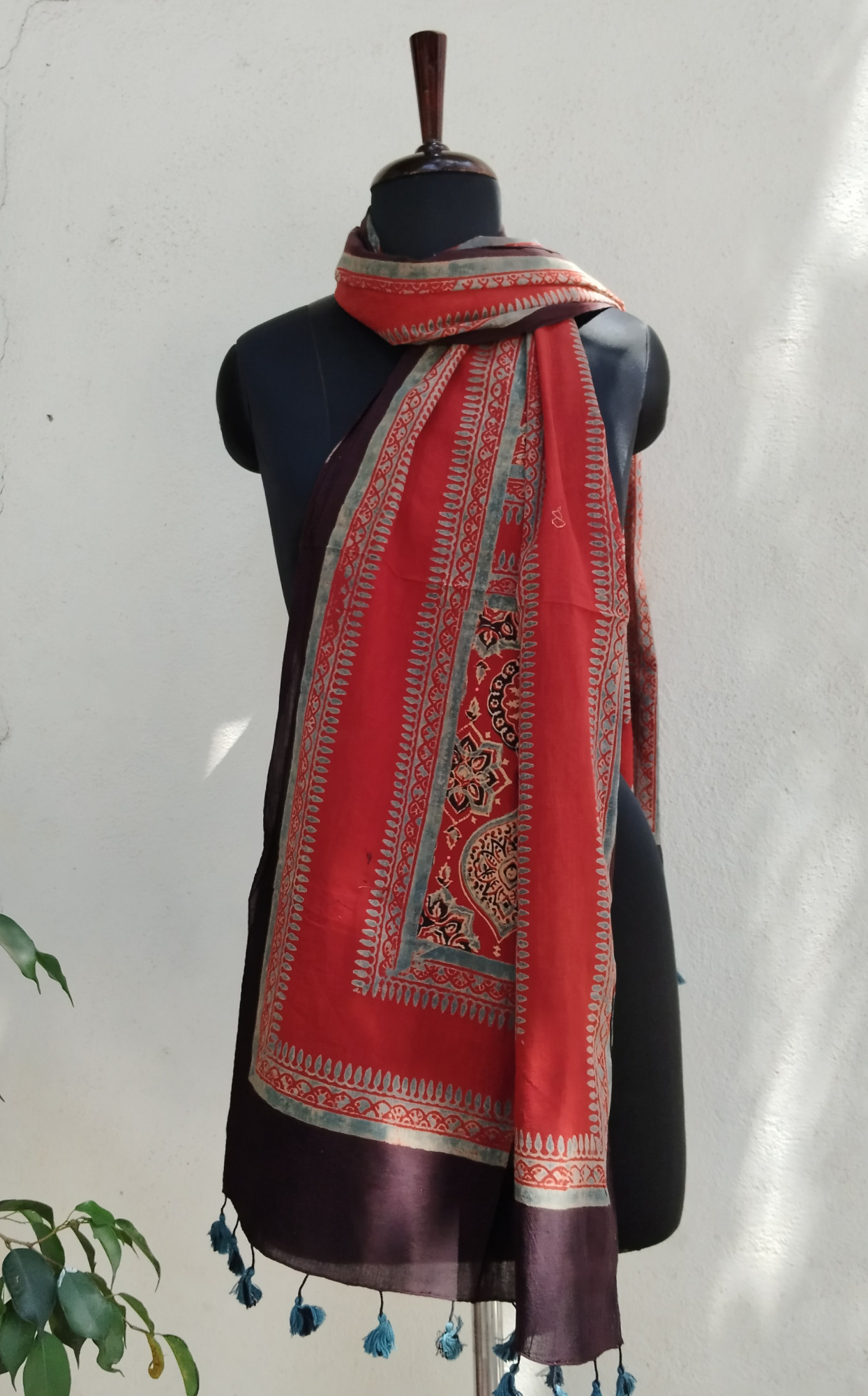 Ajakh Print Cotton Stole