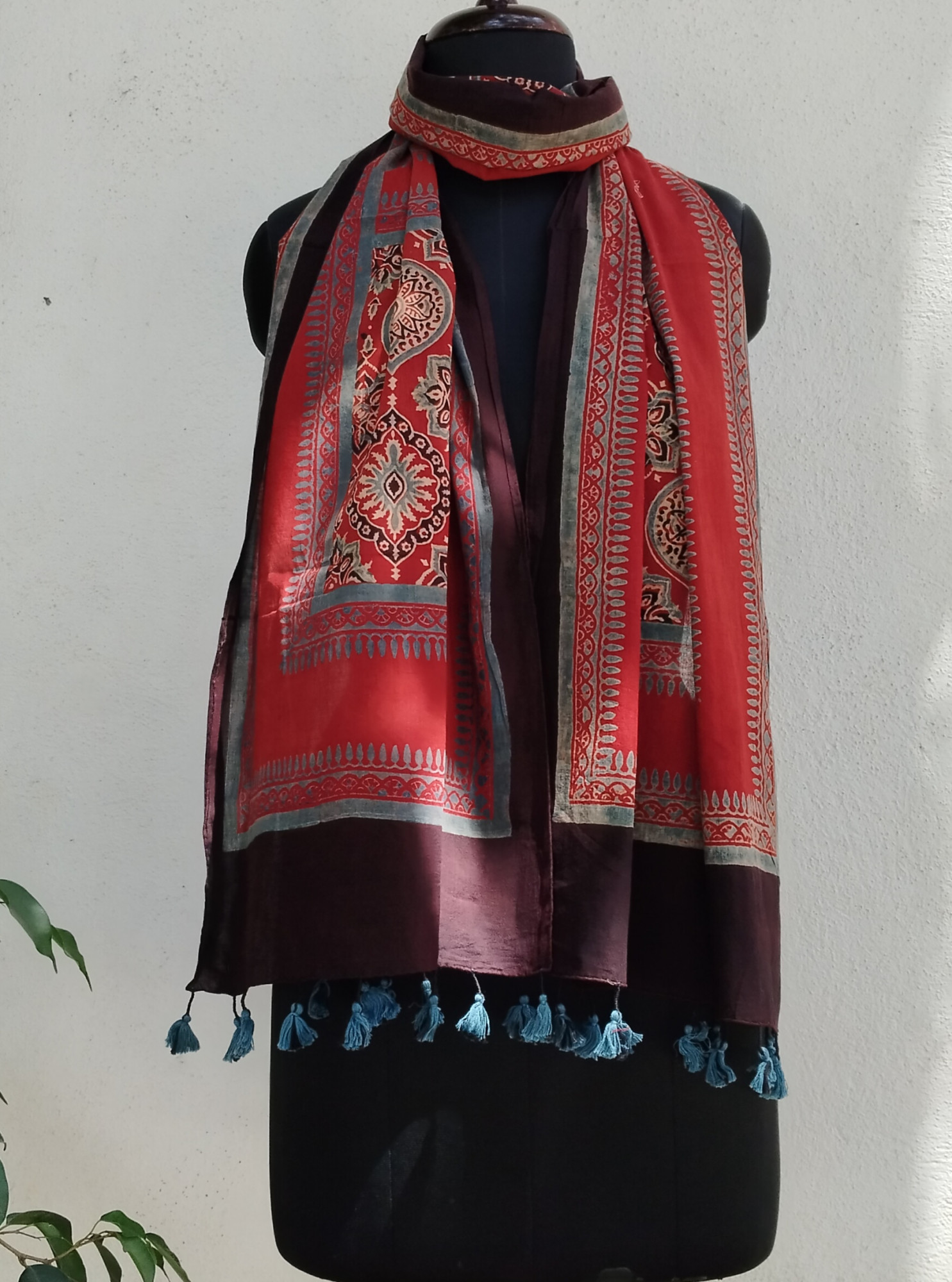 Ajakh Print Cotton Stole