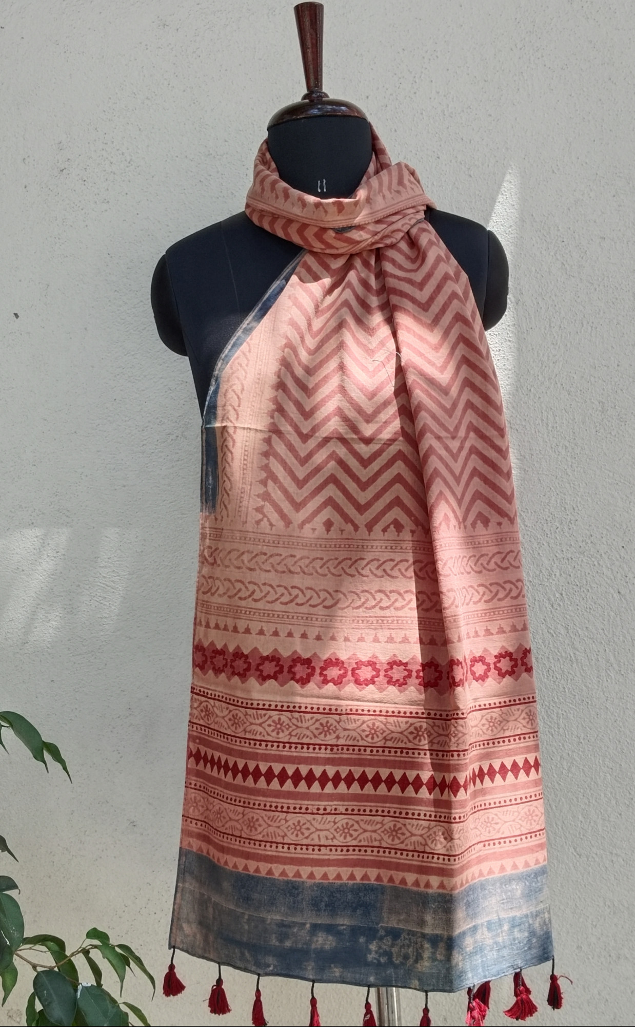 Ajakh Print Cotton Stole