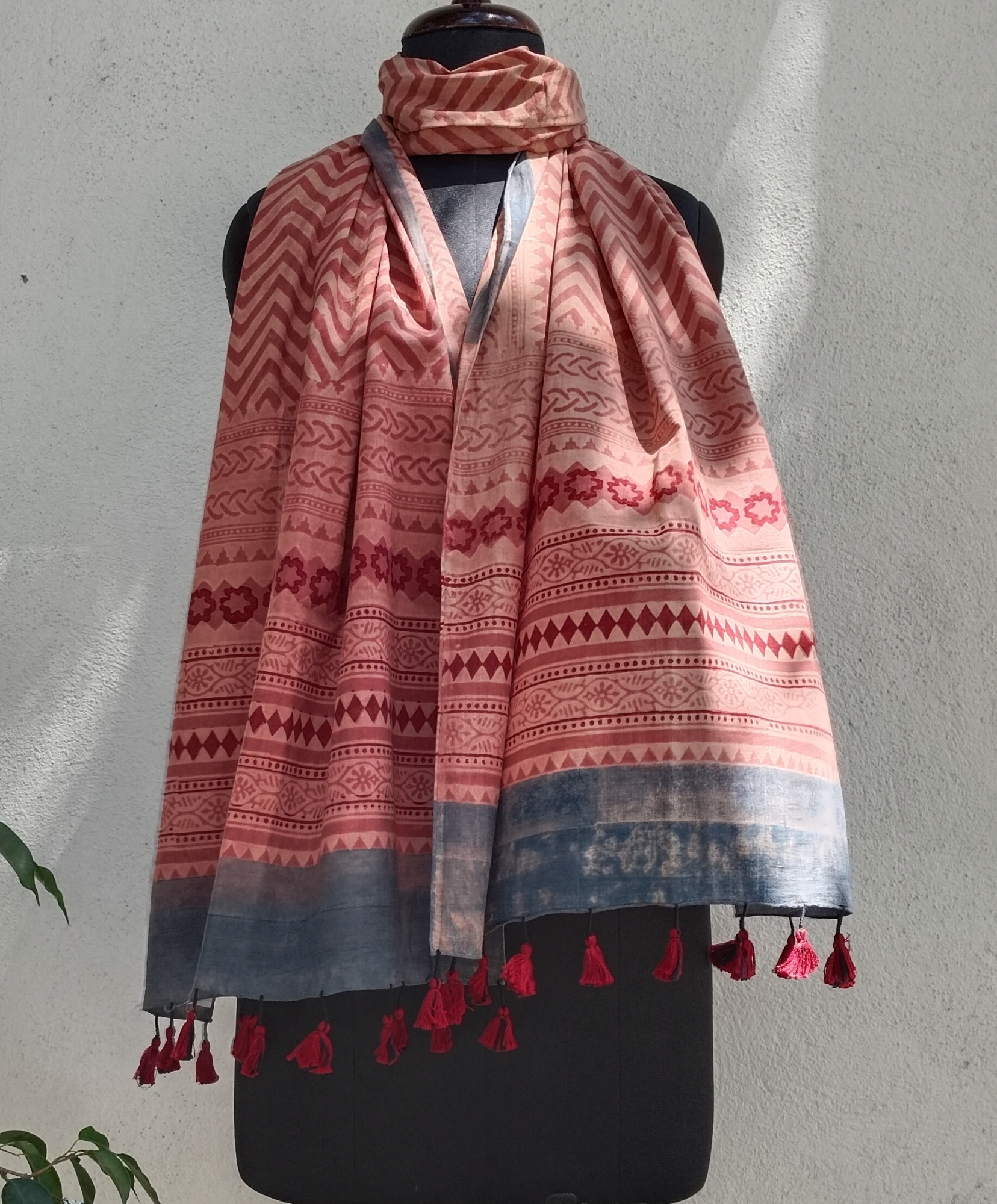 Ajakh Print Cotton Stole