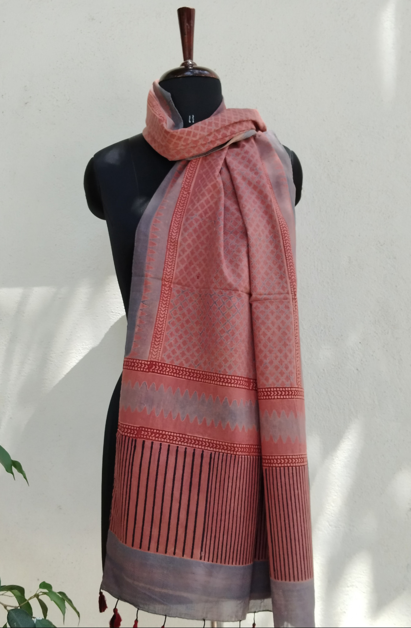 Ajakh Print Cotton Stole