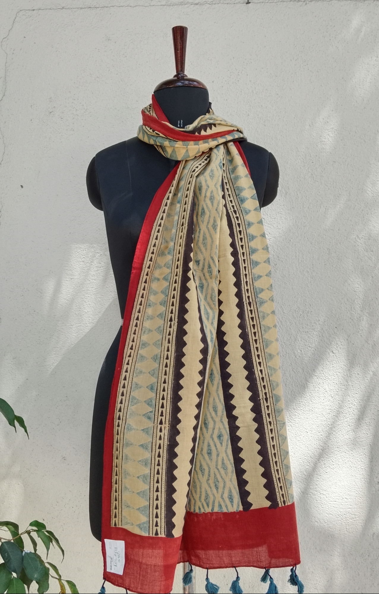 Ajakh Print Cotton Stole