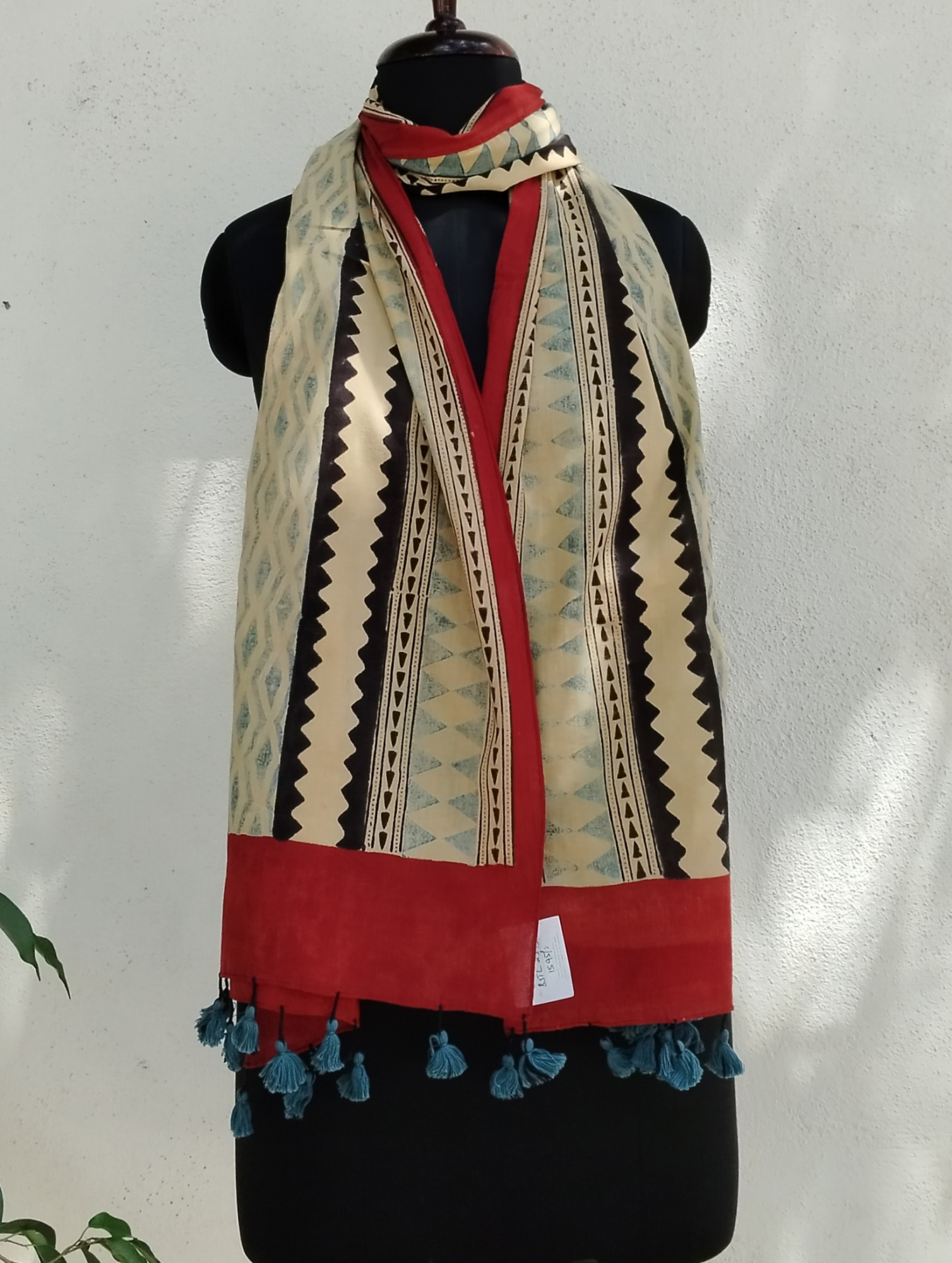 Ajakh Print Cotton Stole