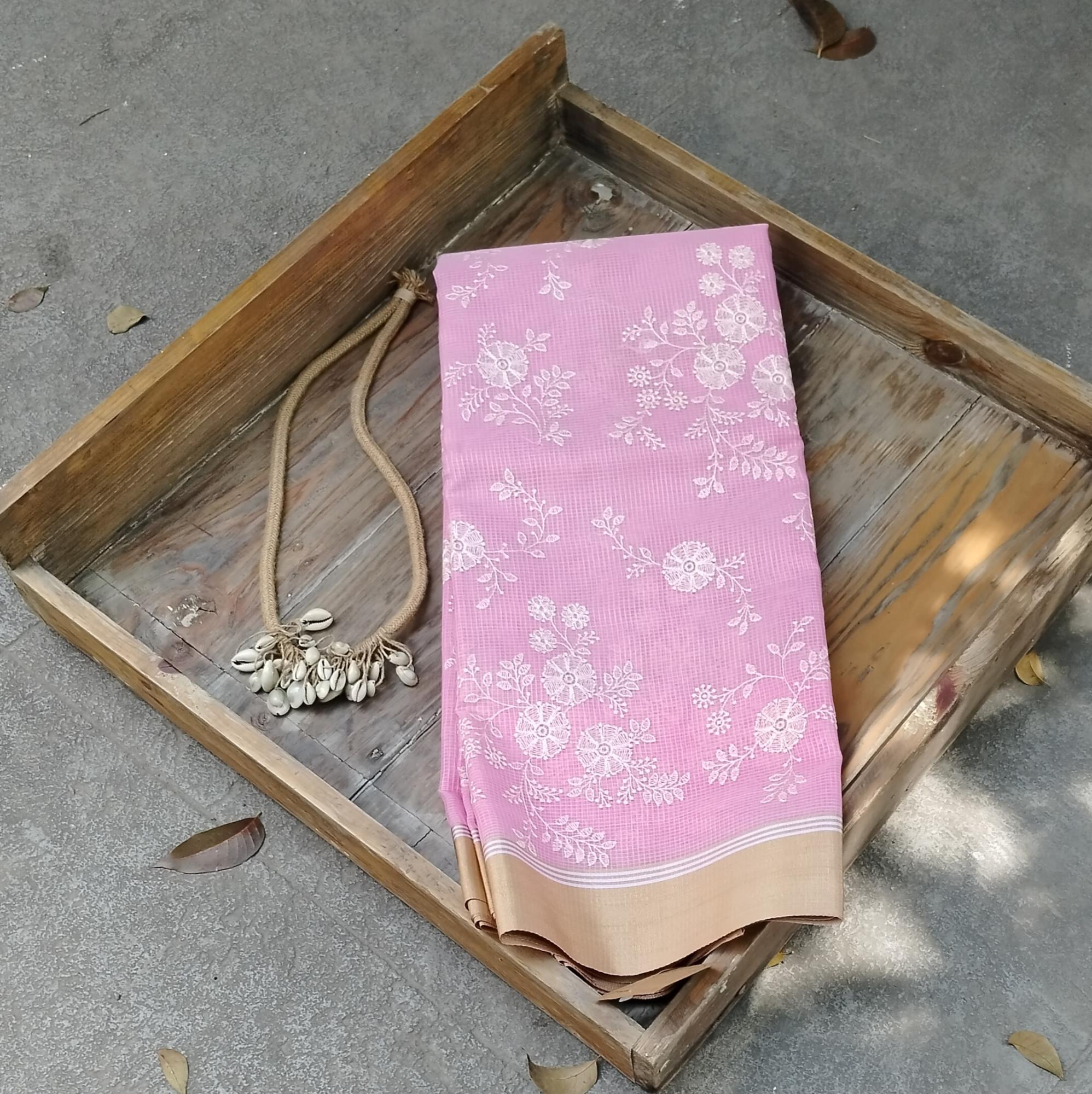 Embroidery Kota Cotton Saree