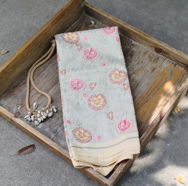 Floral Embroidery Kota Cotton