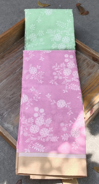 Embroidery Kota Cotton Saree