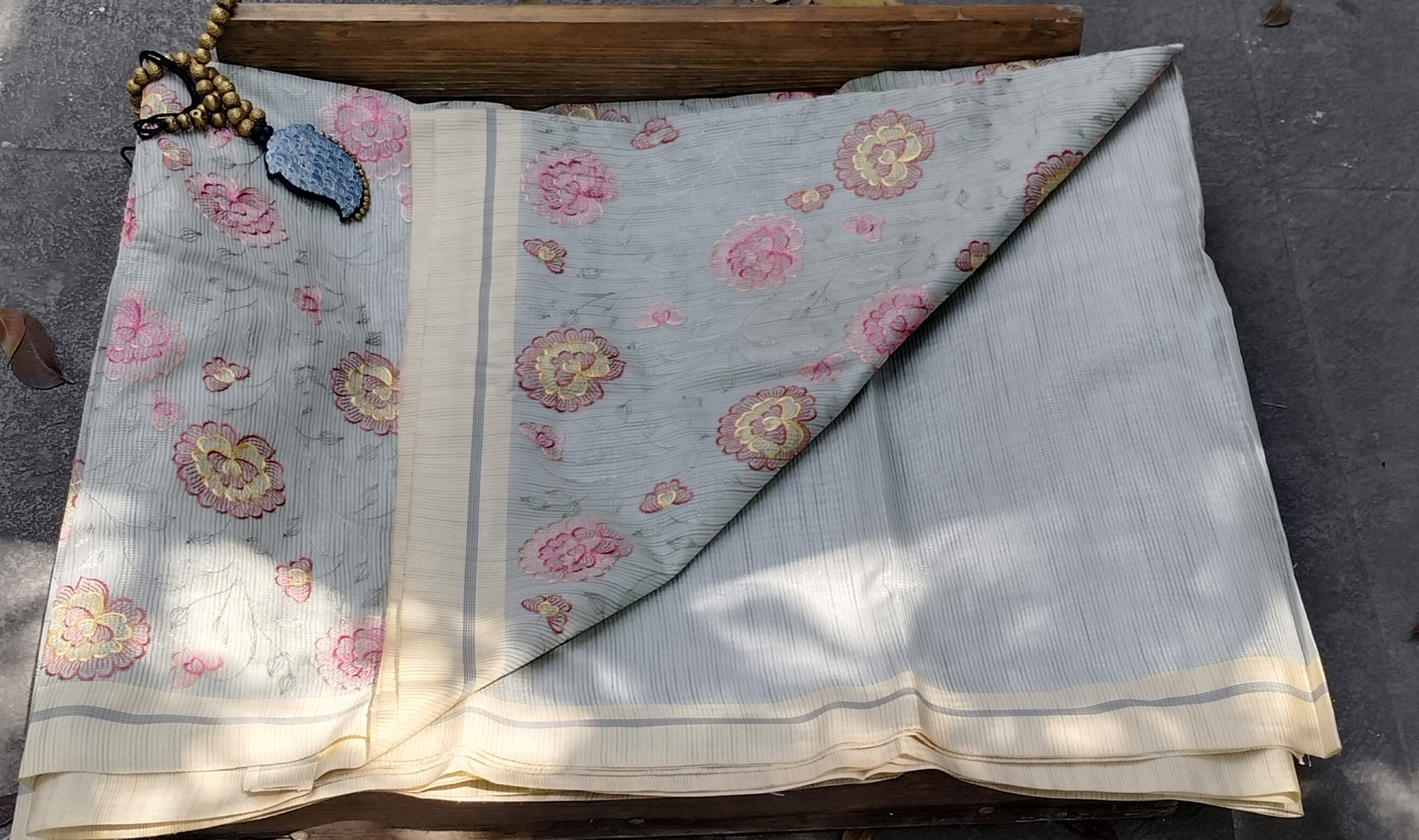 Floral Embroidery Kota Cotton