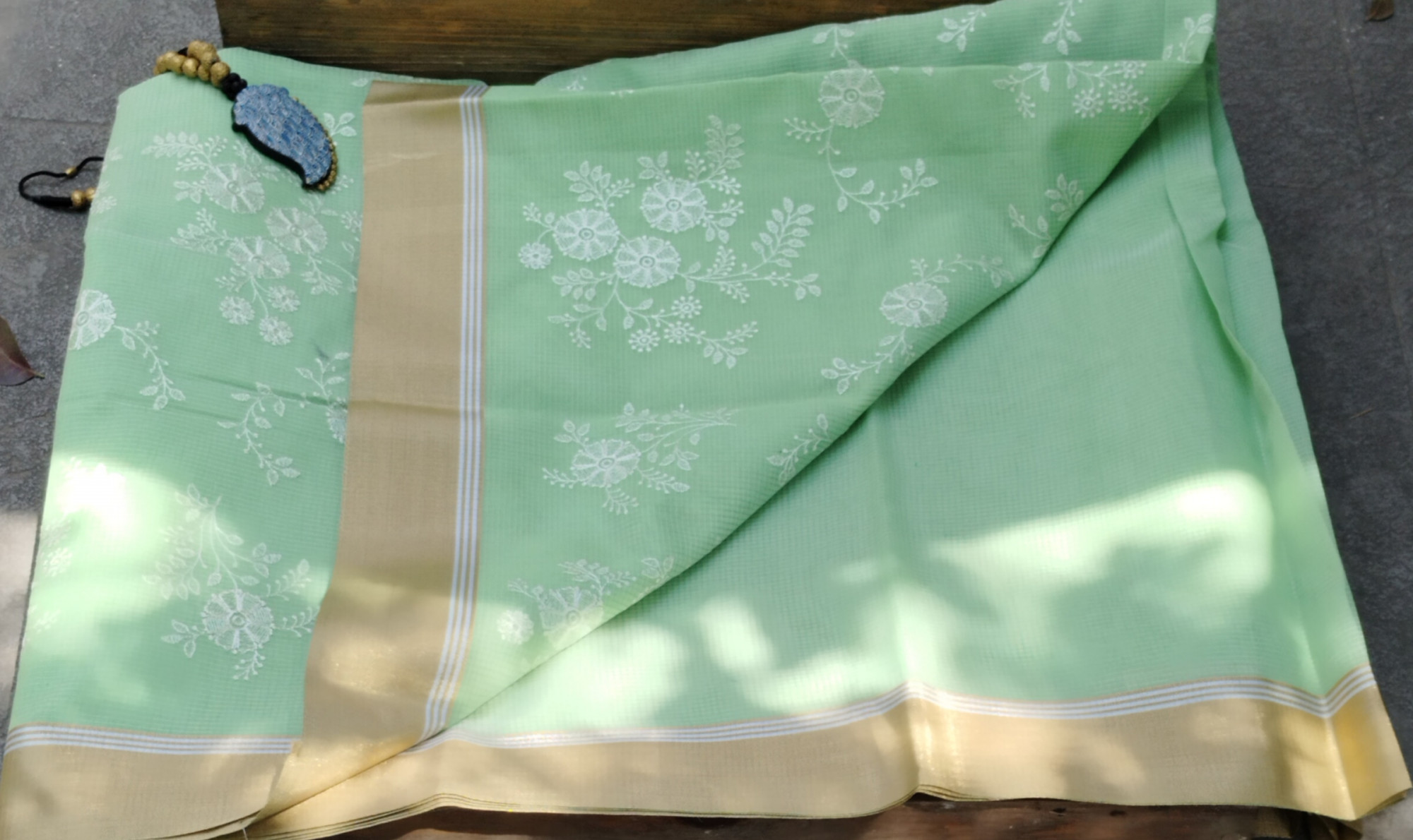 Embroidery Kota Cotton Saree