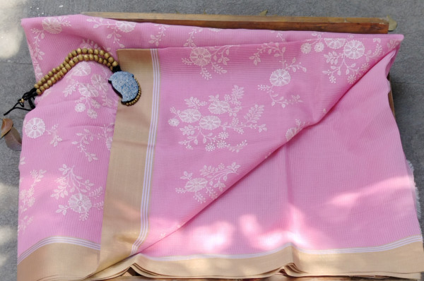 Embroidery Kota Cotton Saree