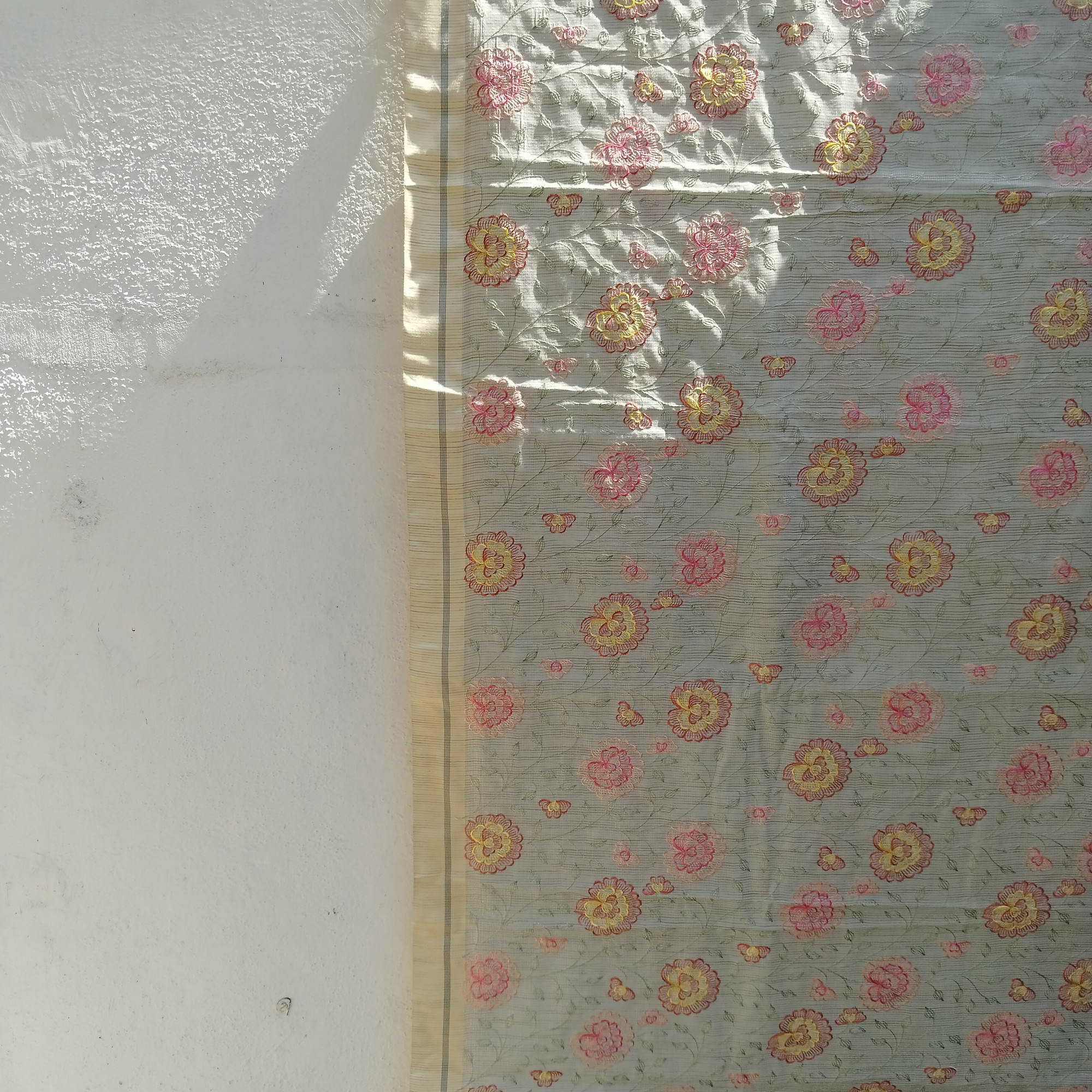 Floral Embroidery Kota Cotton