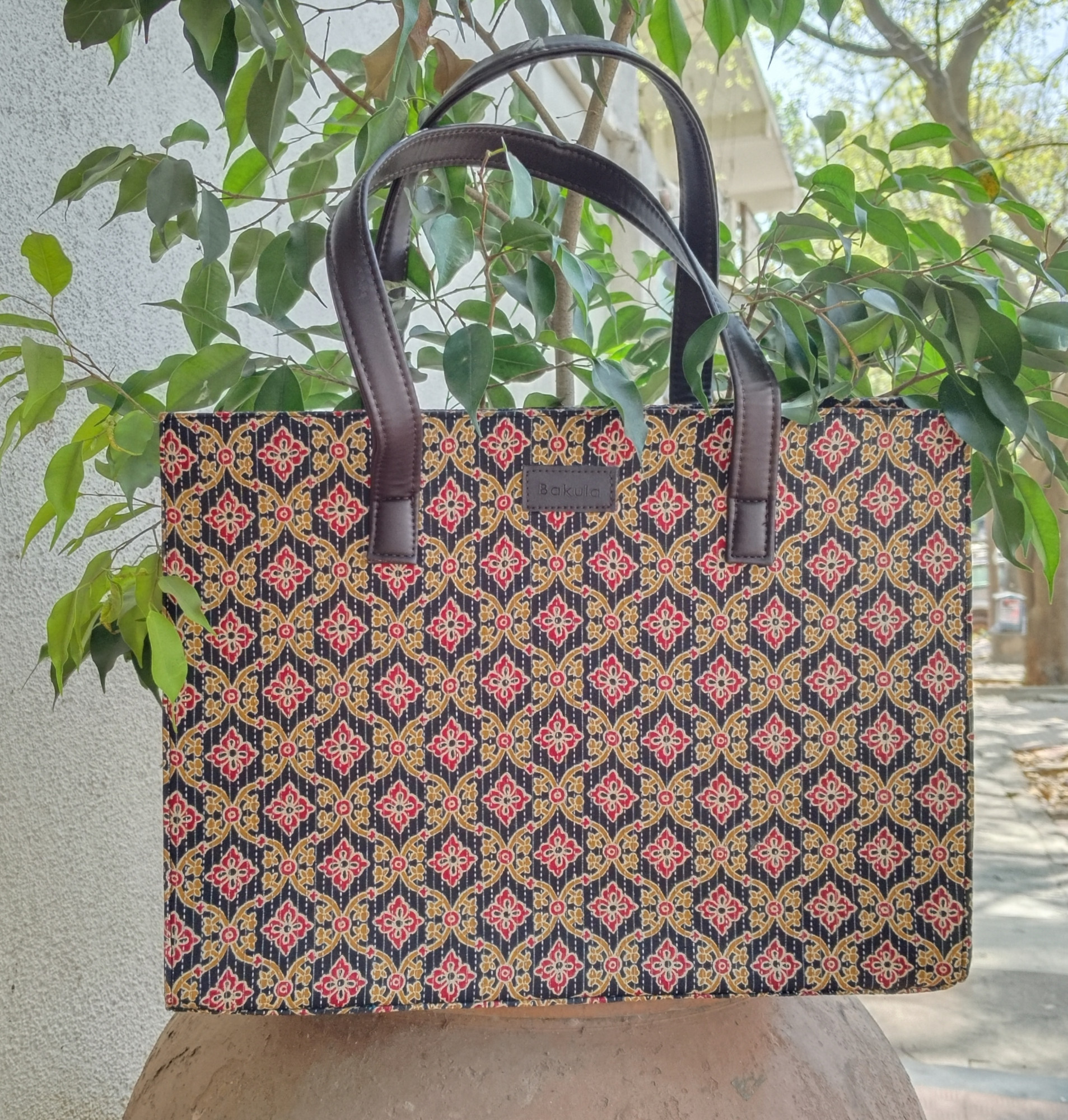 Fabric Box Tote Bag